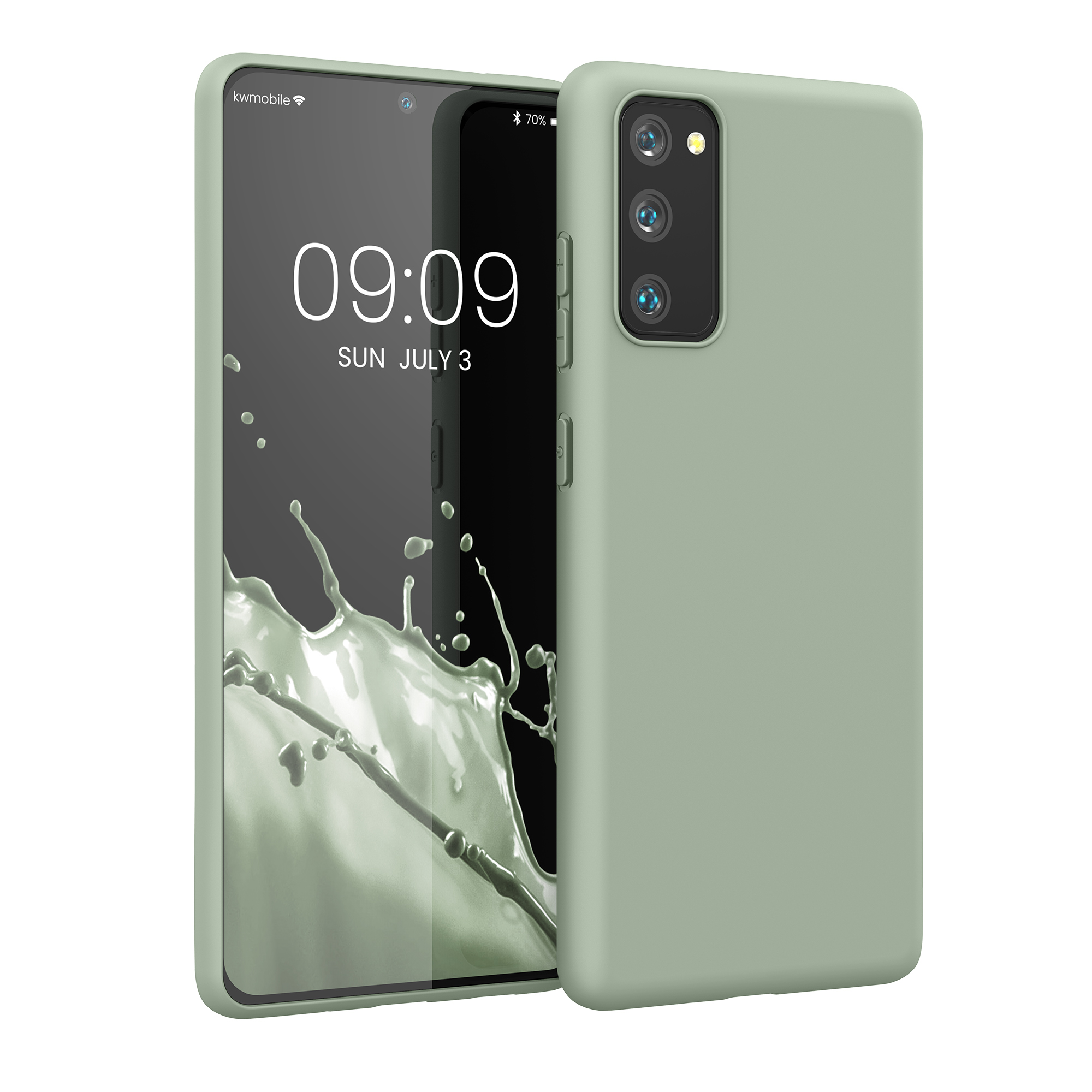 Kryt na mobil Samsung Galaxy S20 FE kwmobile TPU šedozelený