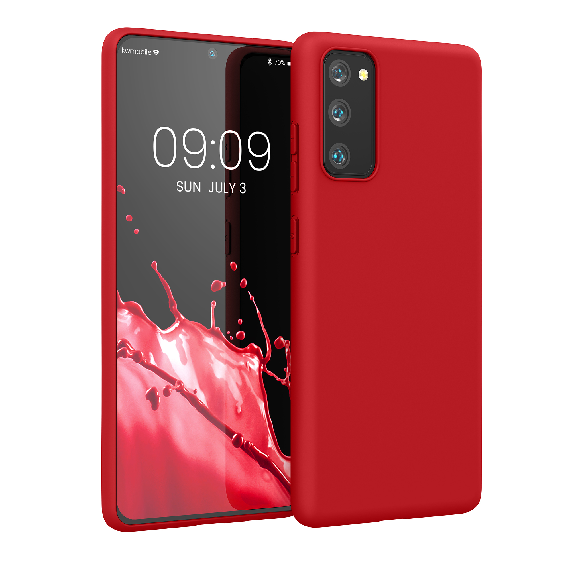 Kryt na mobil Samsung Galaxy S20 FE kwmobile TPU klasicky červený