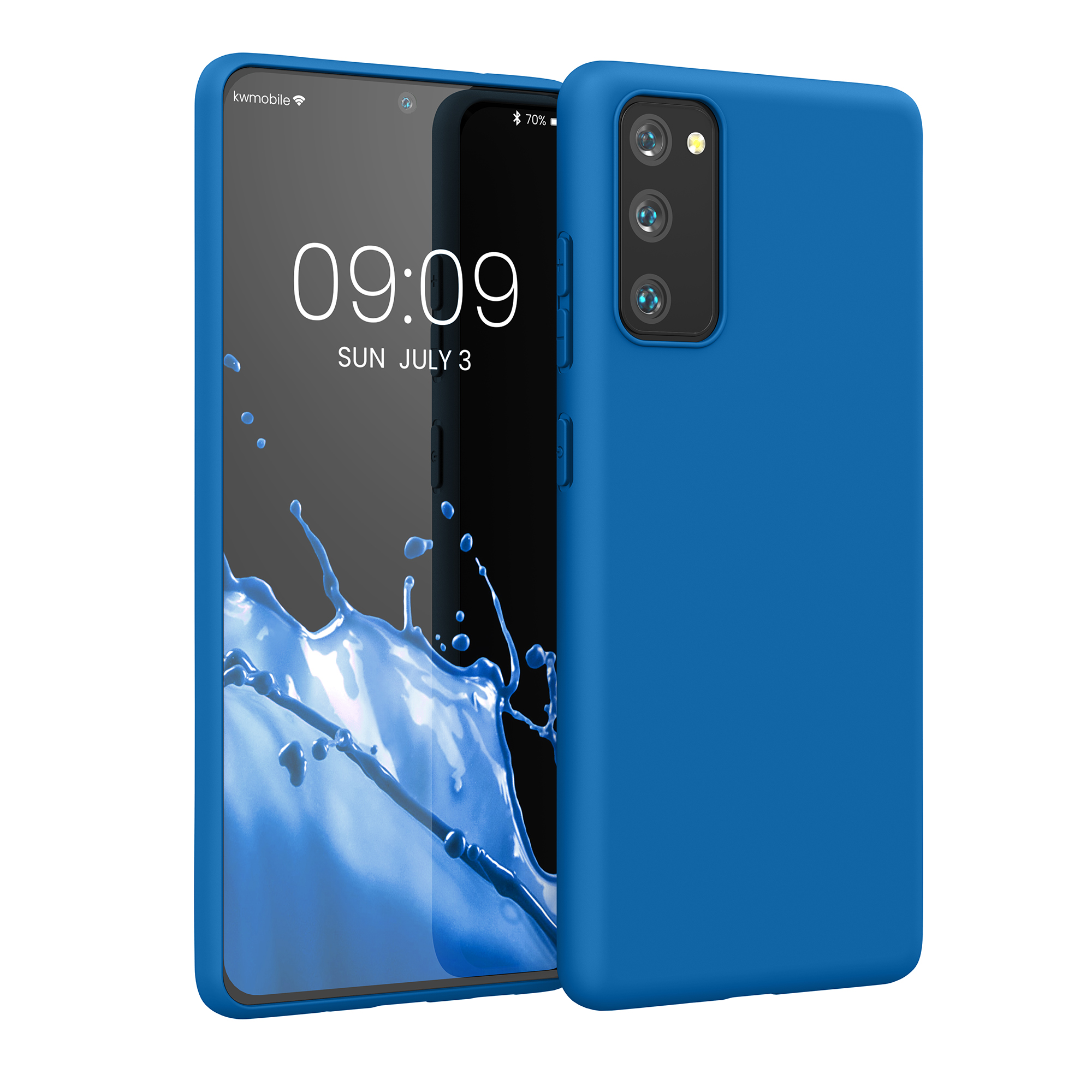 Kryt na mobil Samsung Galaxy S20 FE kwmobile TPU modrý Blue Reef