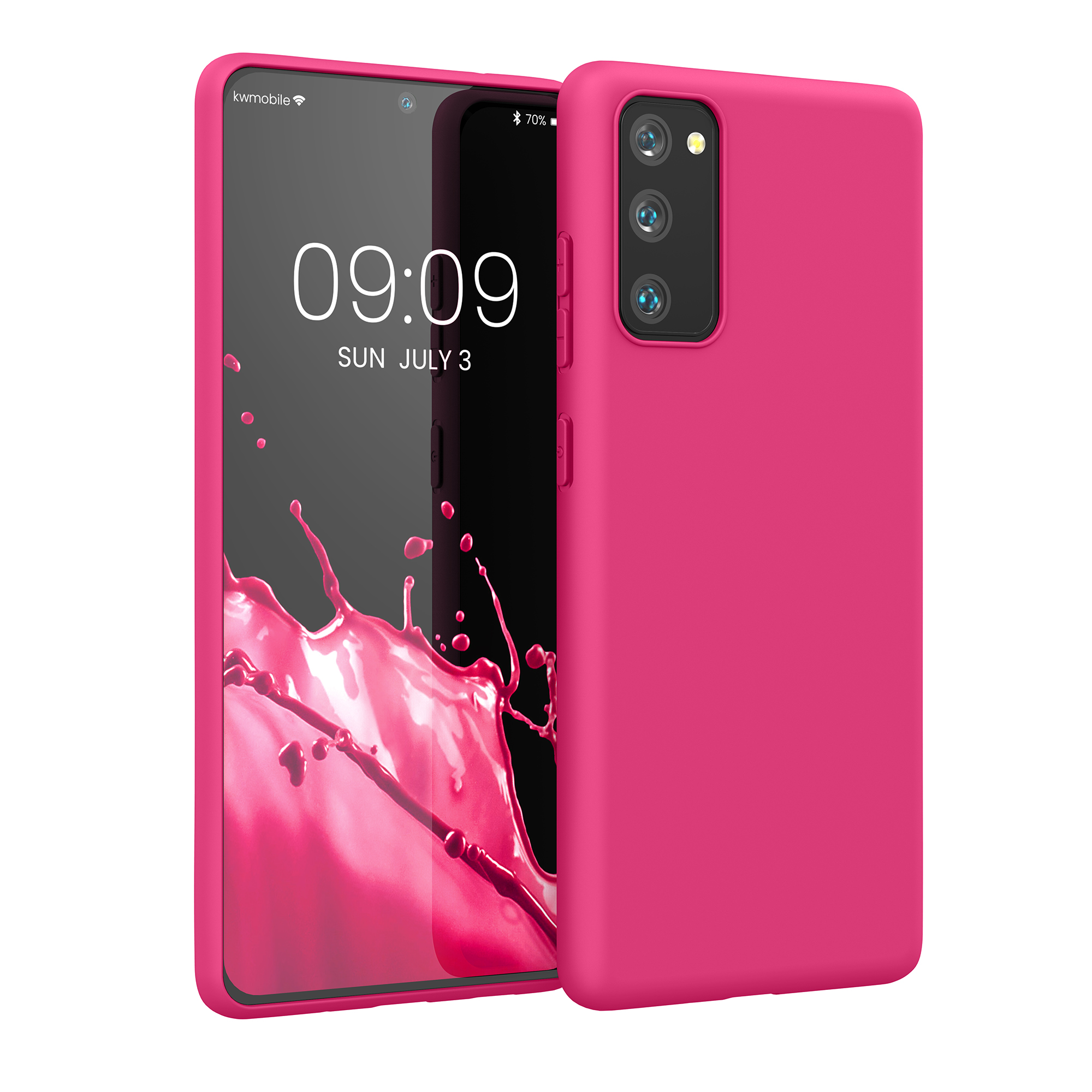 Kryt na mobil Samsung Galaxy S20 FE kwmobile TPU neonově růžový