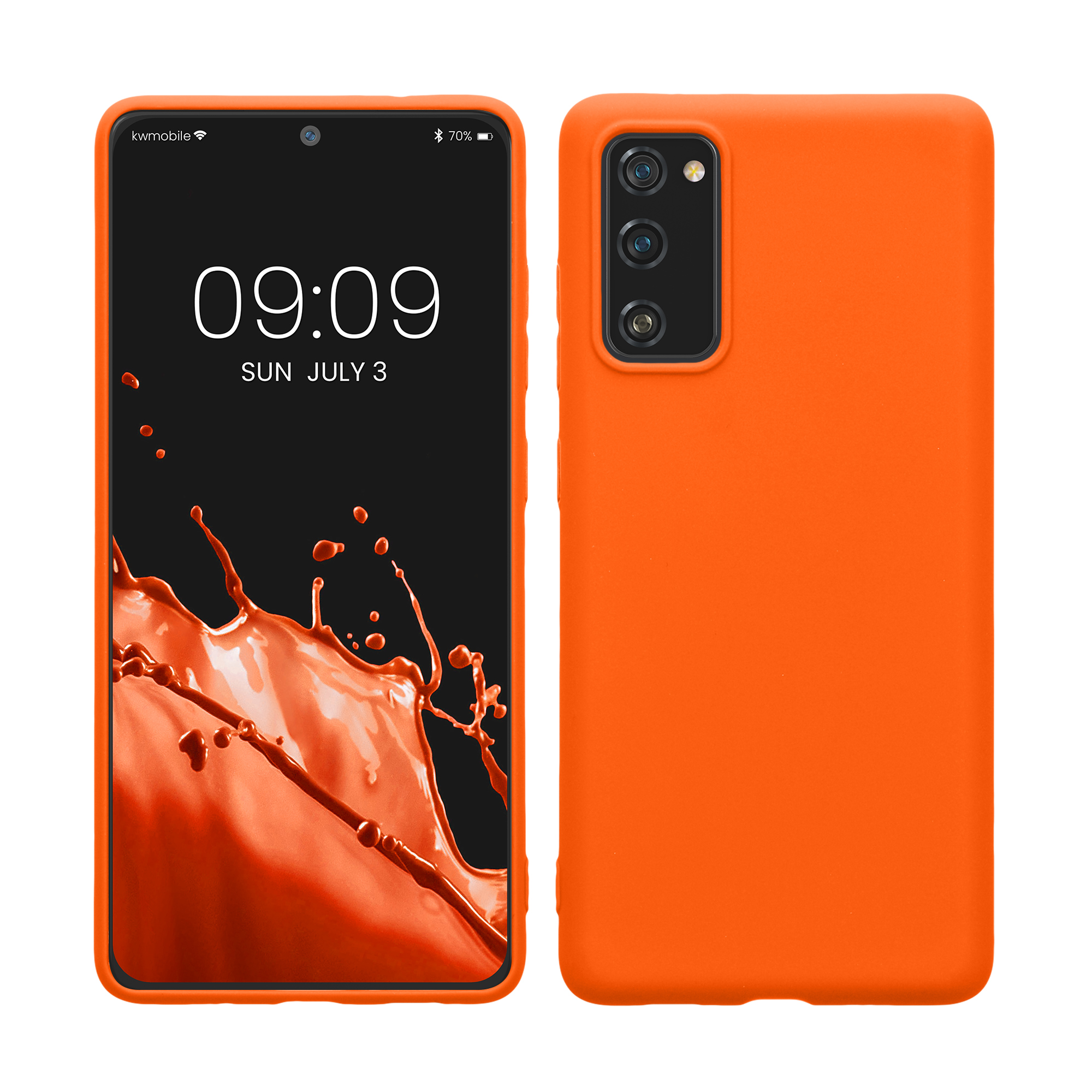 Kryt na mobil Samsung Galaxy S20 FE kwmobile TPU Neon Orange