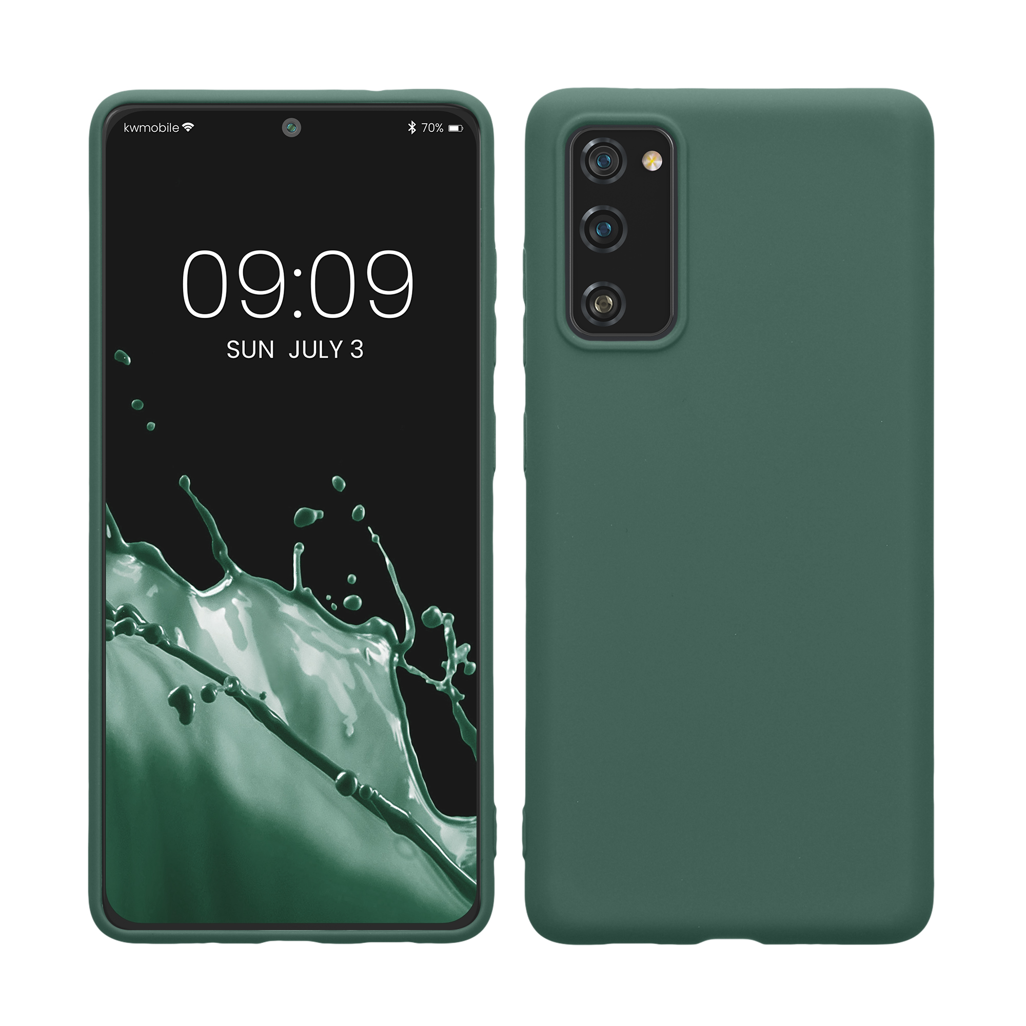 Kryt na mobil Samsung Galaxy S20 FE kwmobile TPU lesně zelený