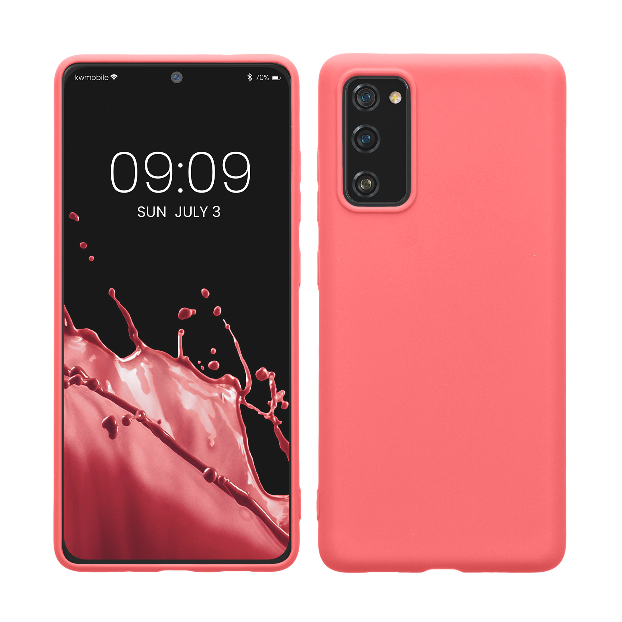Kryt na mobil Samsung Galaxy S20 FE kwmobile TPU neonově korálový