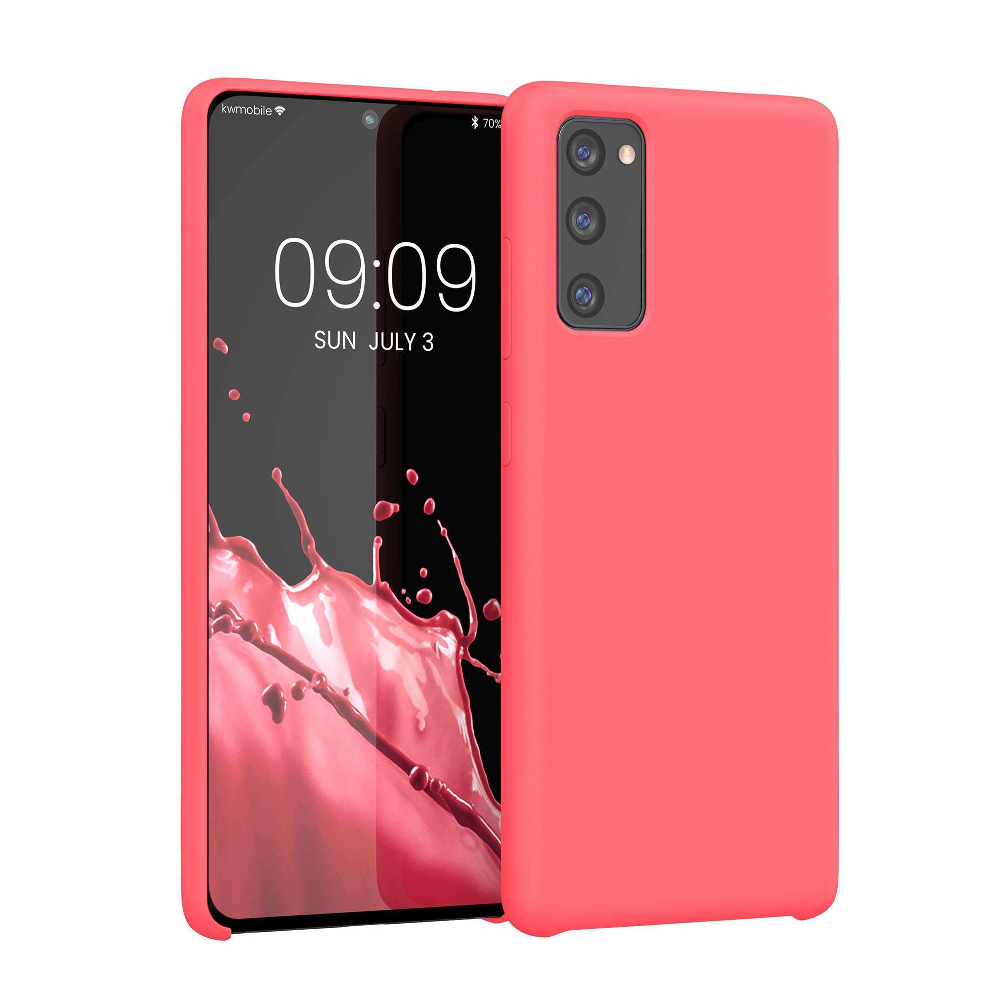Kryt na mobil Samsung Galaxy S20 FE kwmobile TPU neonově korálový