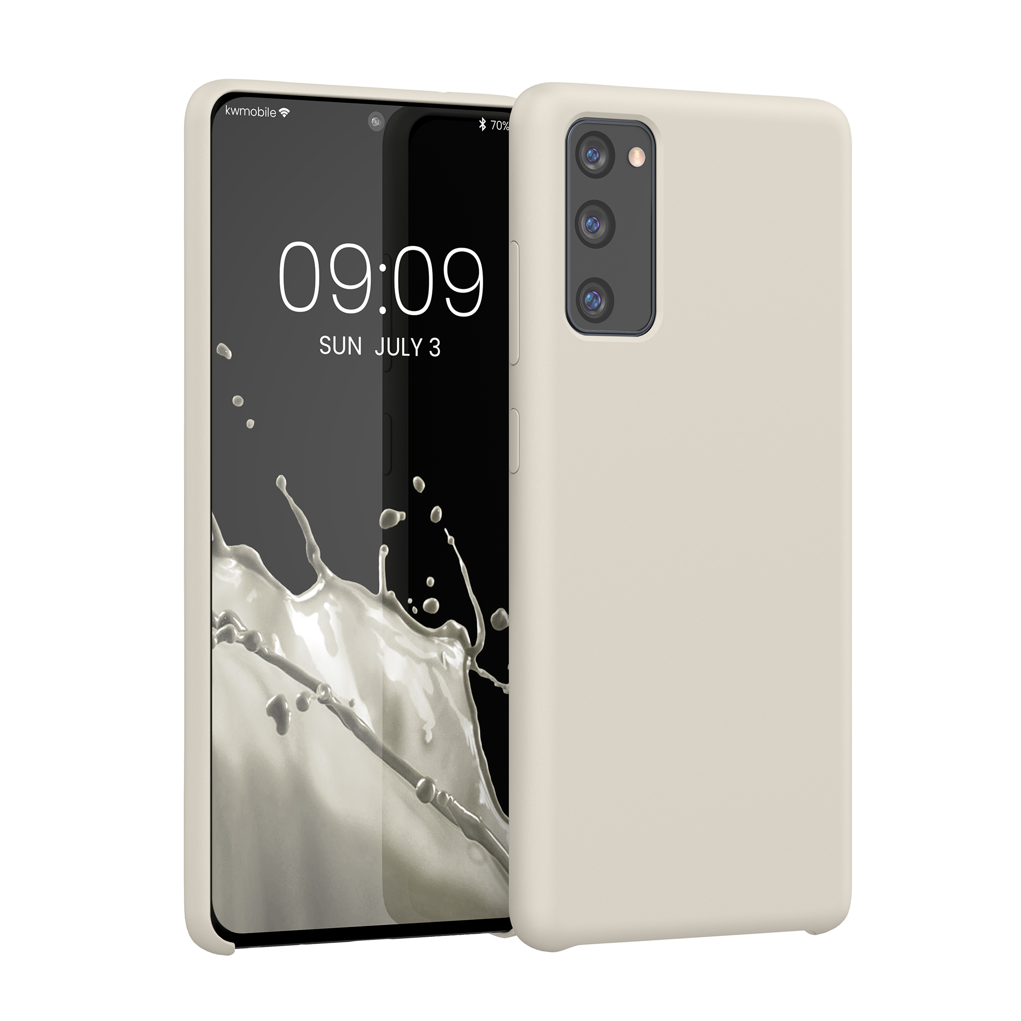 Kryt na mobil Samsung Galaxy S20 FE kwmobile TPU matně krémový