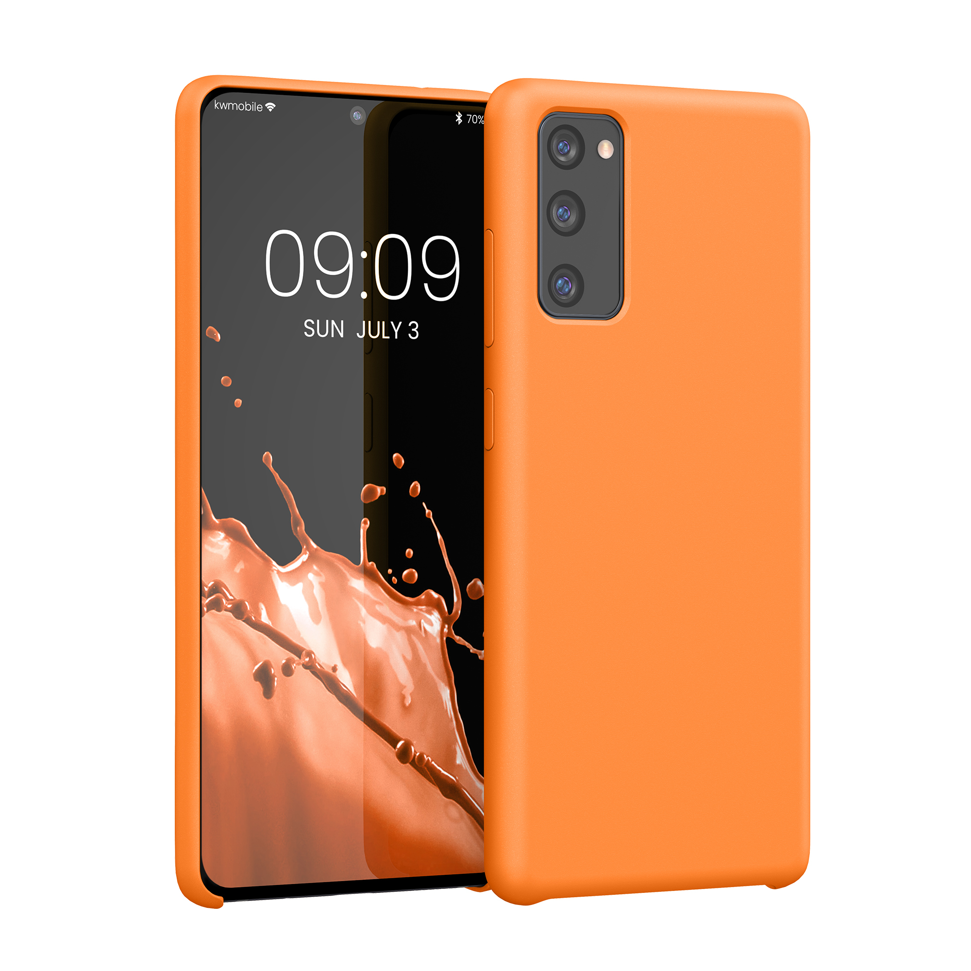 Kryt na mobil Samsung Galaxy S20 FE kwmobile TPU ovocně oranžový