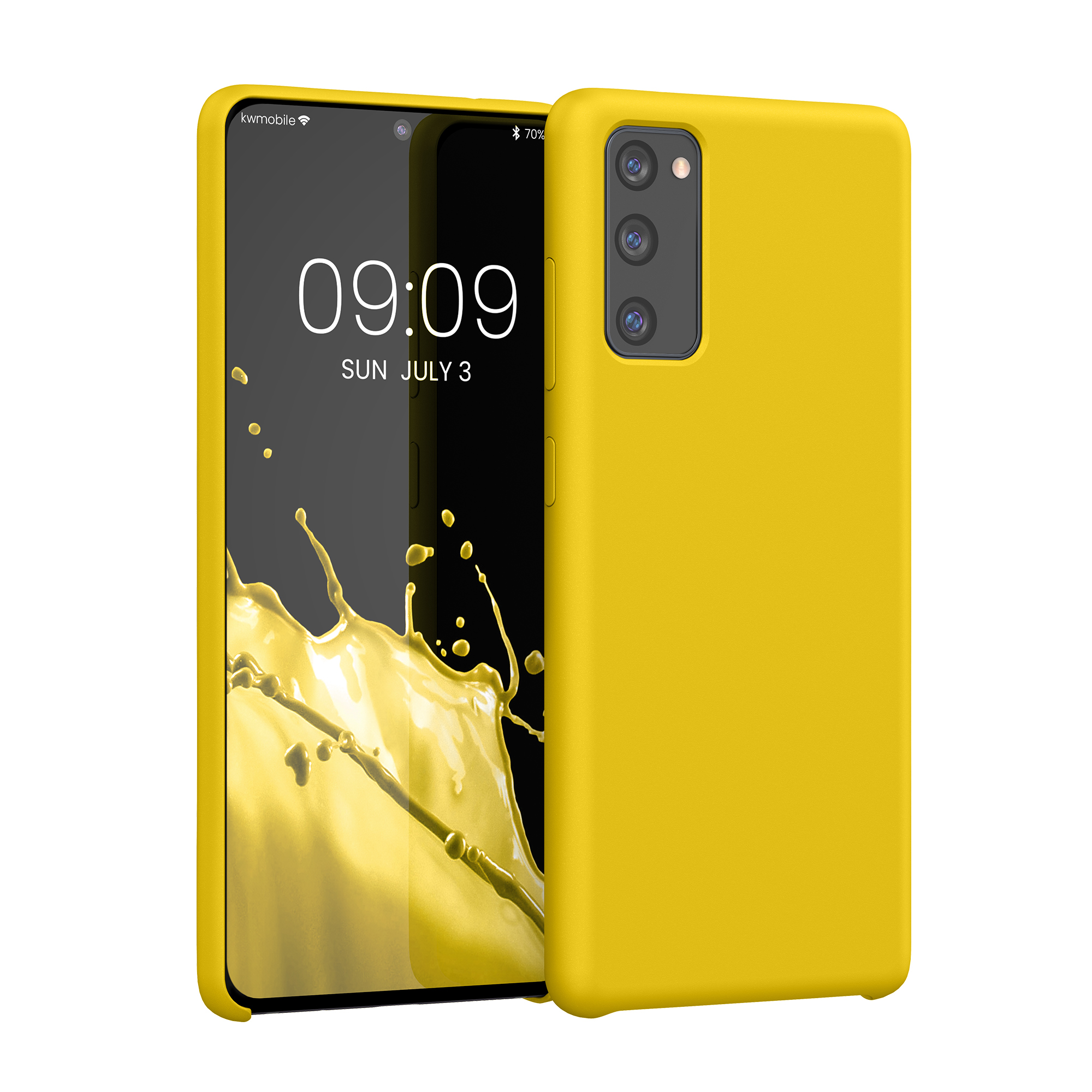 Kryt na mobil Samsung Galaxy S20 FE kwmobile TPU zářivě žlutý