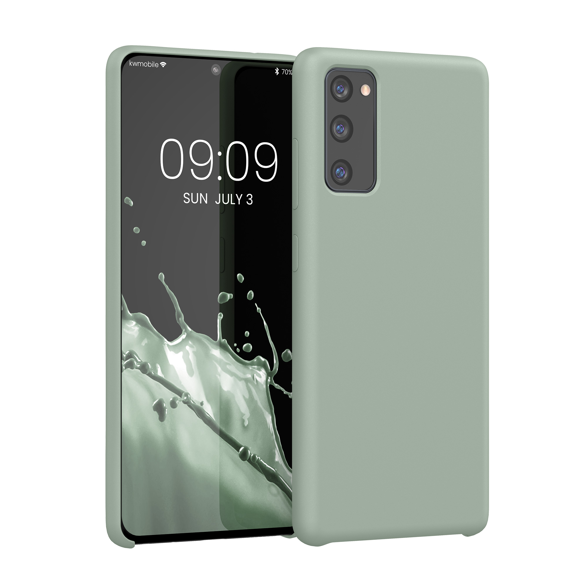 Kryt na mobil Samsung Galaxy S20 FE kwmobile TPU šedozelený