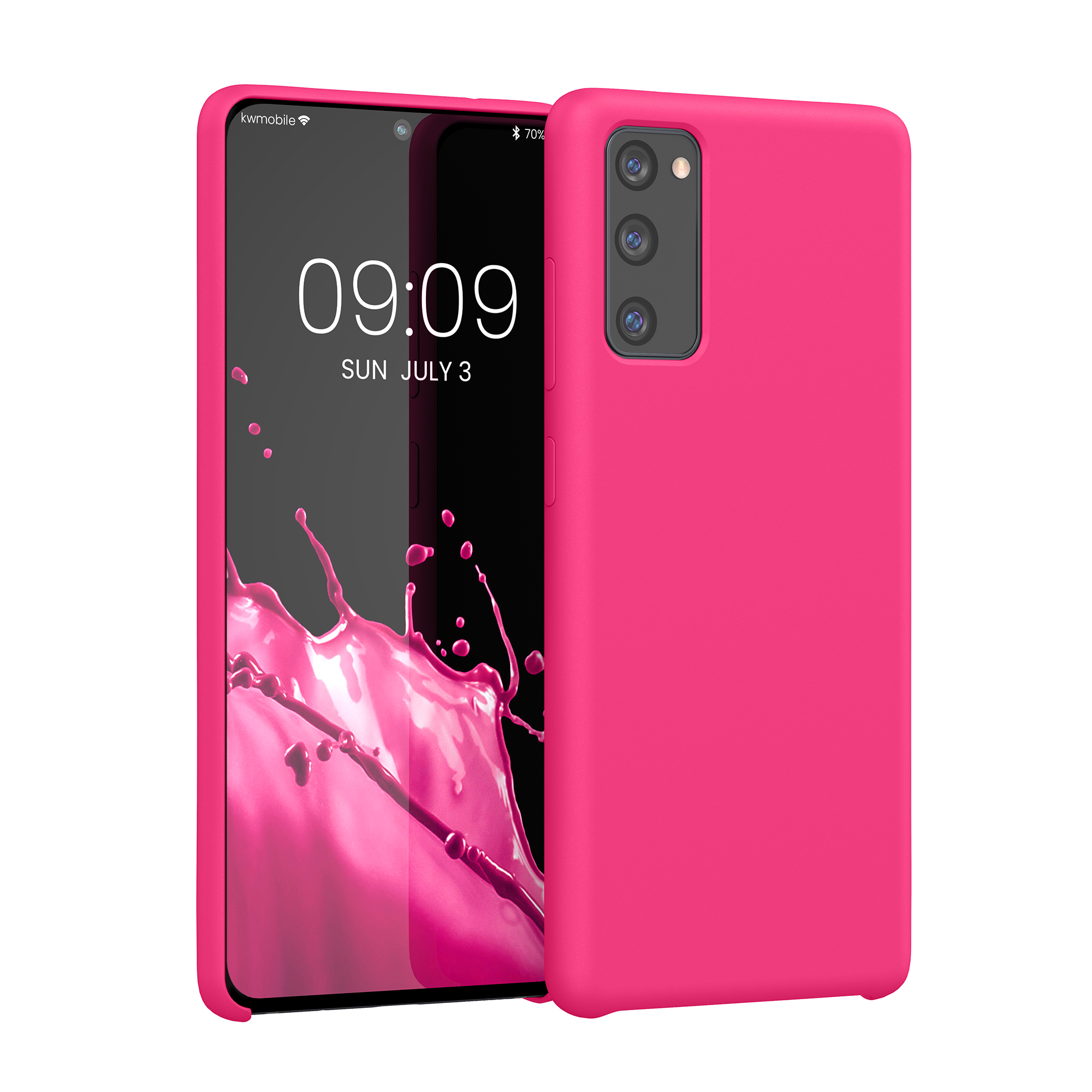 Kryt na mobil Samsung Galaxy S20 FE kwmobile TPU neonově růžový