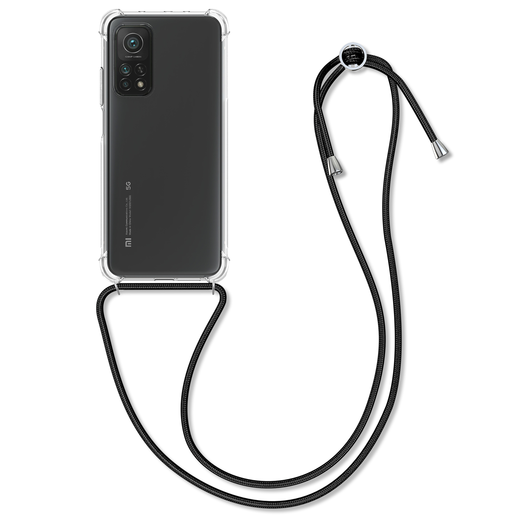Crossbody kryt kwmobile Xiaomi Mi 10T / Mi 10T Pro, černá / transparentní