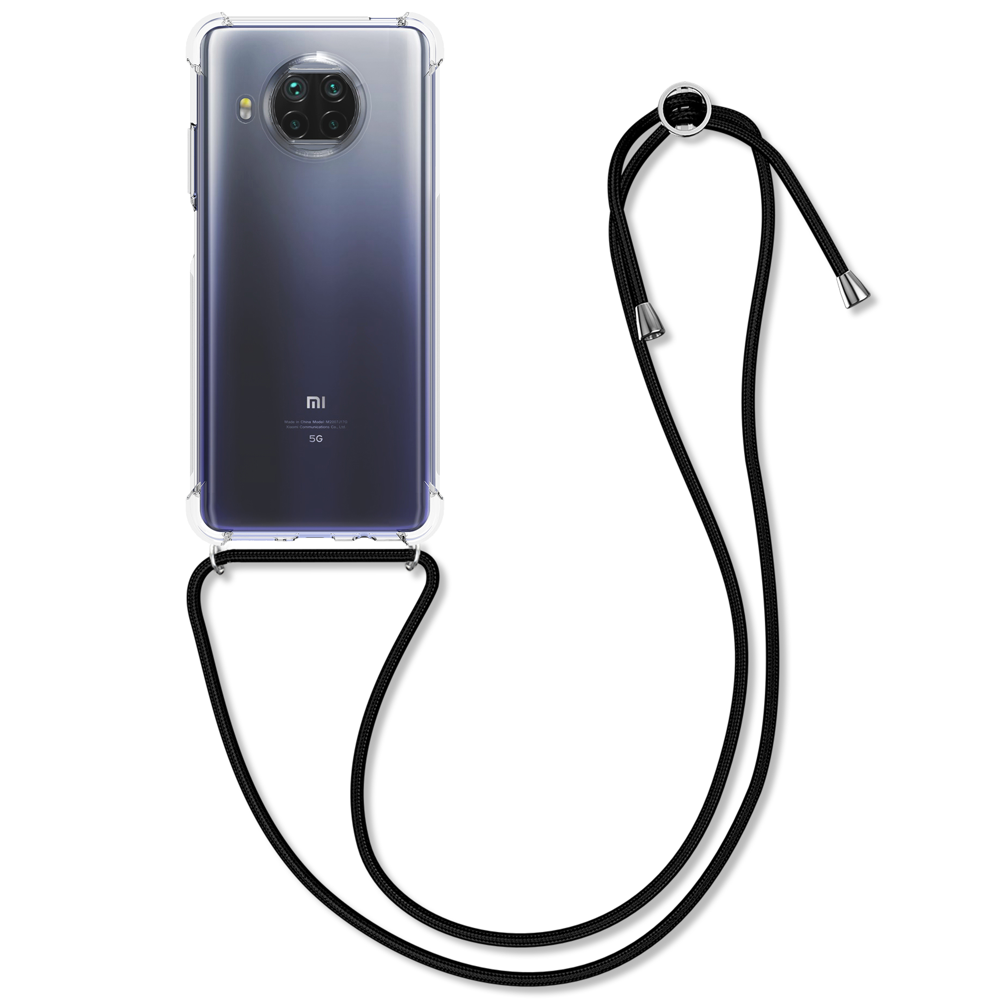 Crossbody kryt kwmobile Xiaomi Mi 10T Lite, černá / transparentní