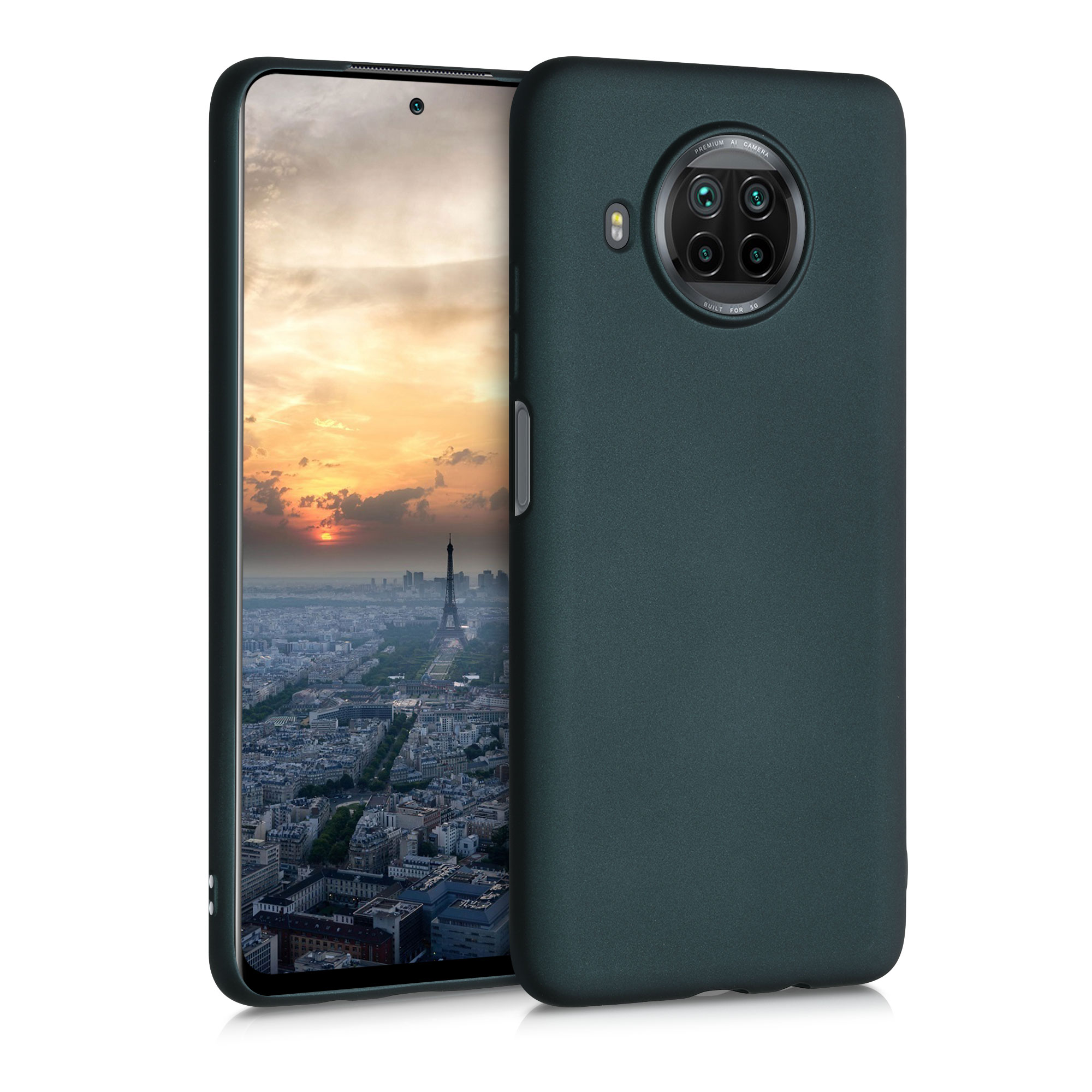 Kryt kwmobile Xiaomi Mi 10T Lite, metalická petrolejová