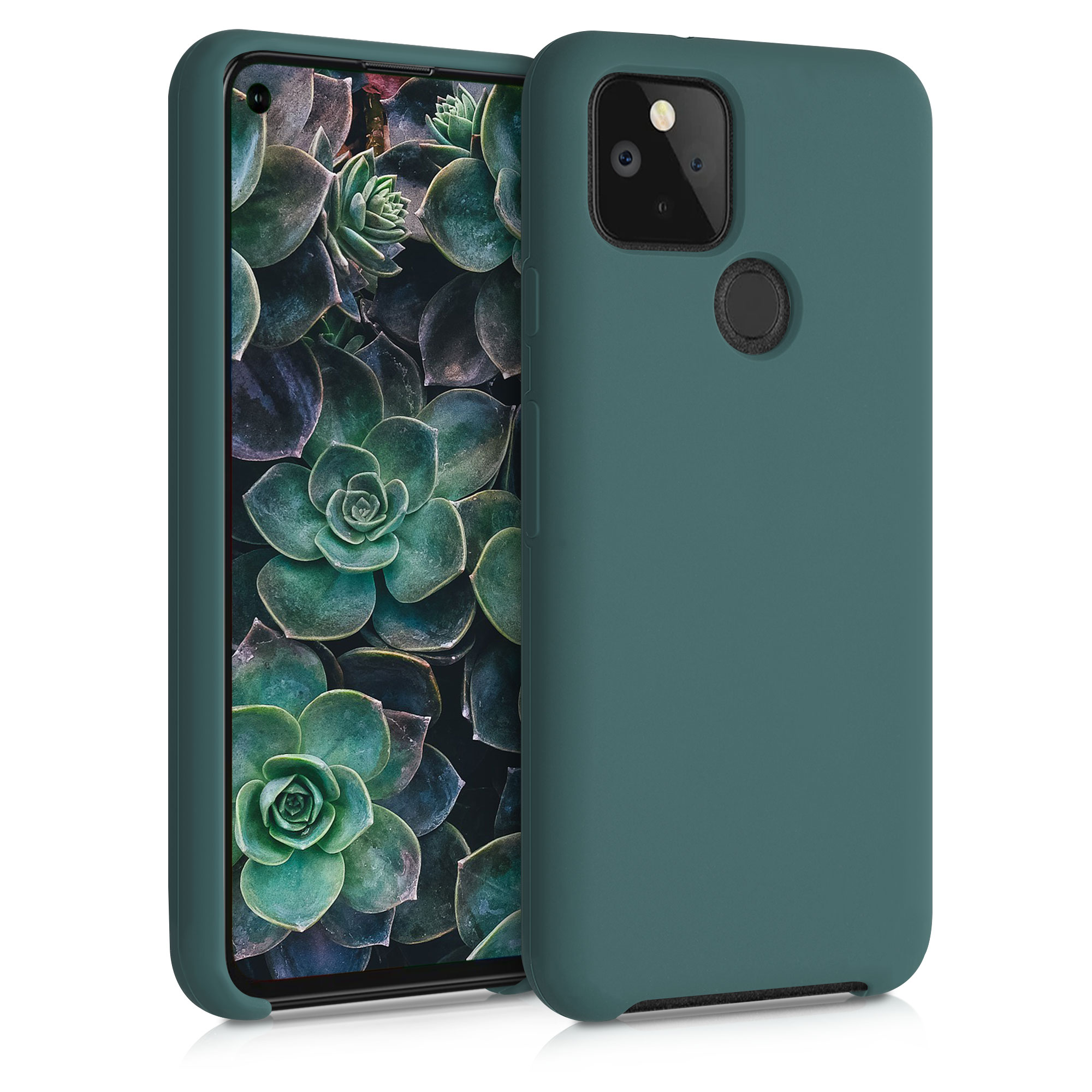 Zadní kryt kwmobile pro Google Pixel 5 - wireless charging modrá zelená