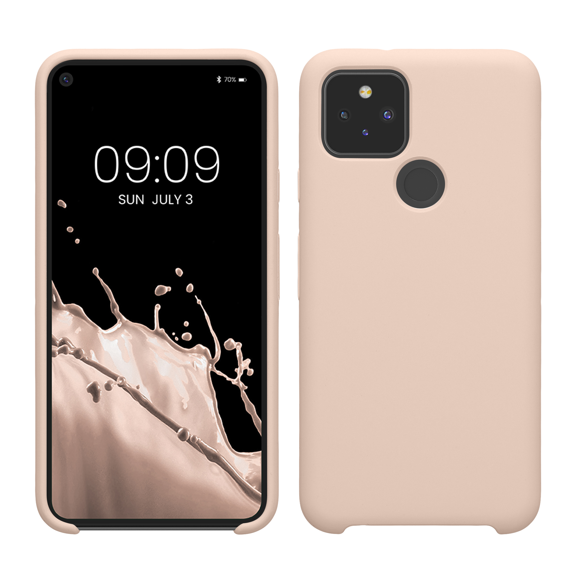 Zadní kryt kwmobile pro Google Pixel 5 - wireless charging coconut swirl