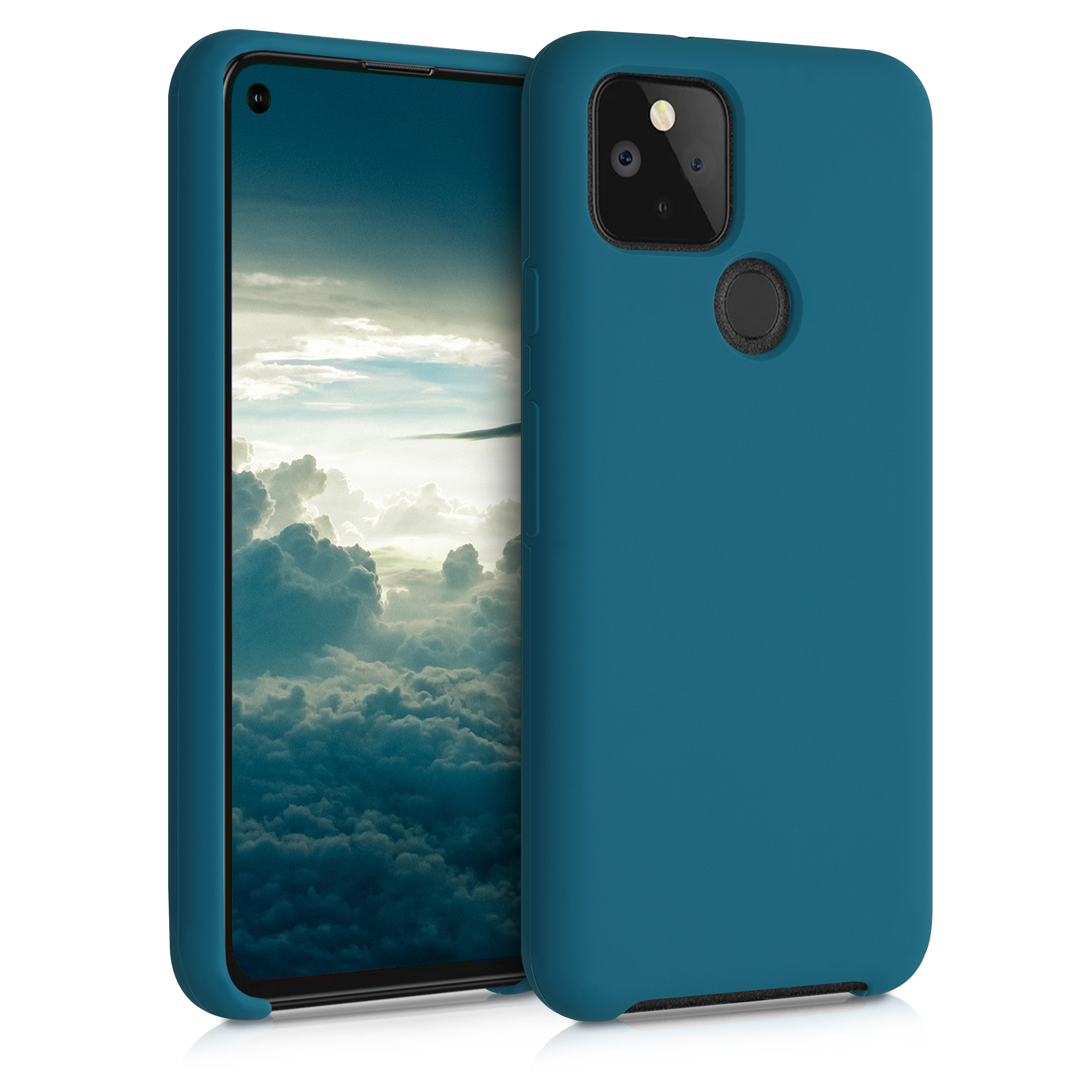 Zadní kryt kwmobile pro Google Pixel 5 - wireless charging teal matte