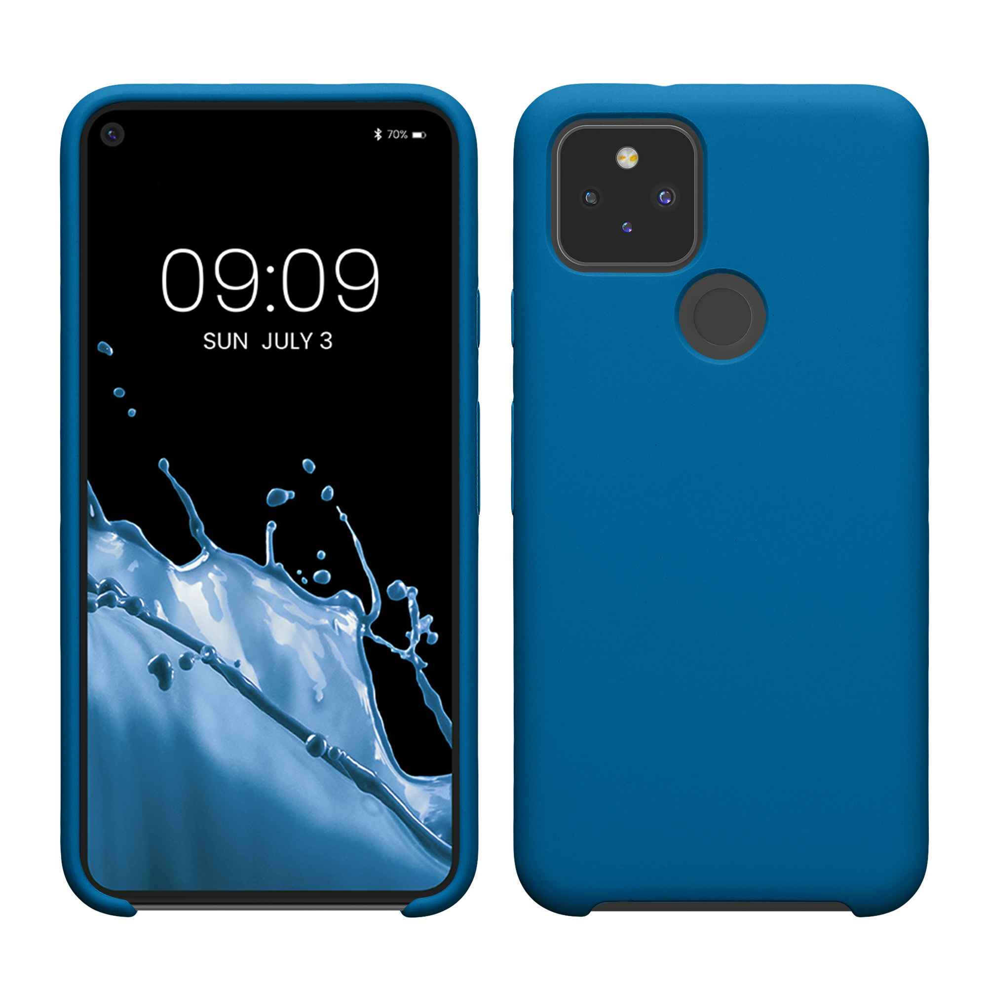 Zadní kryt kwmobile pro Google Pixel 5 - wireless charging modrá reef