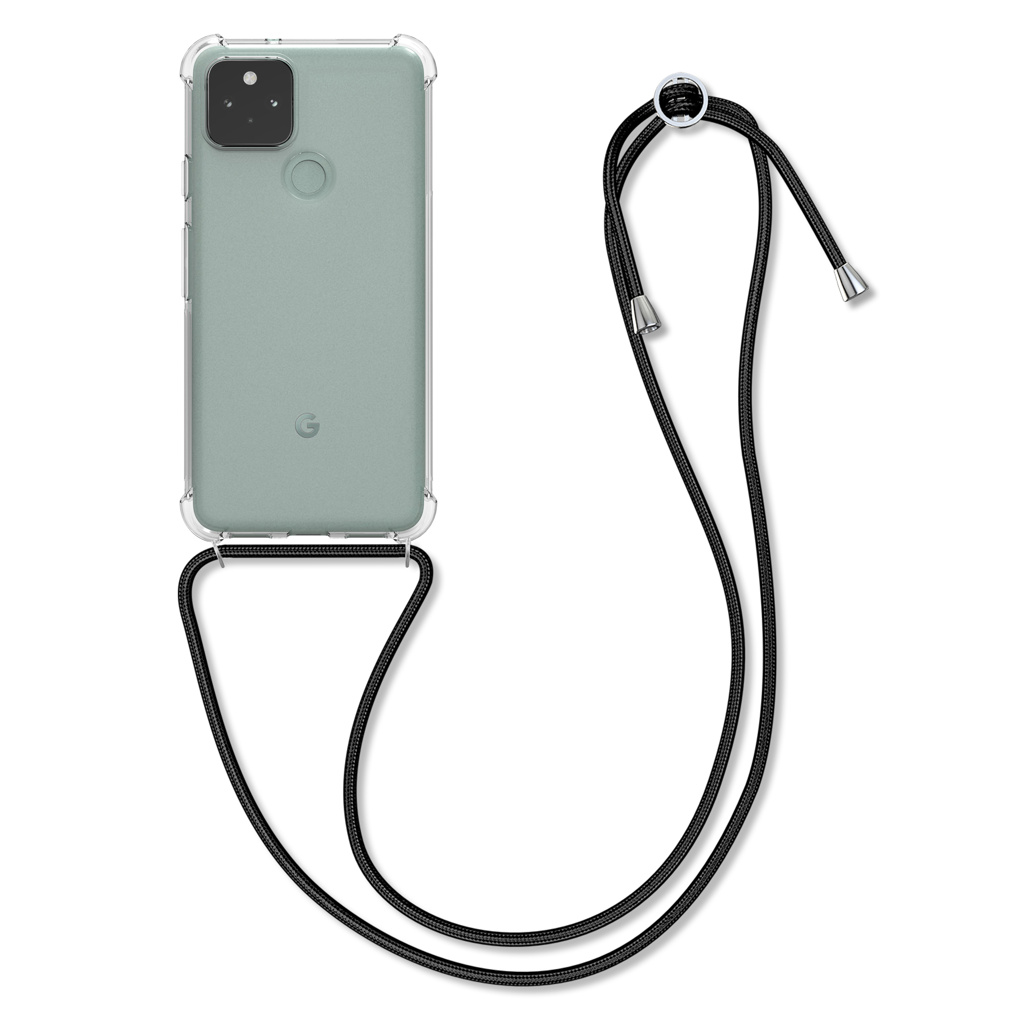 Crossbody kryt kwmobile pro Google Pixel 5 - transparentní