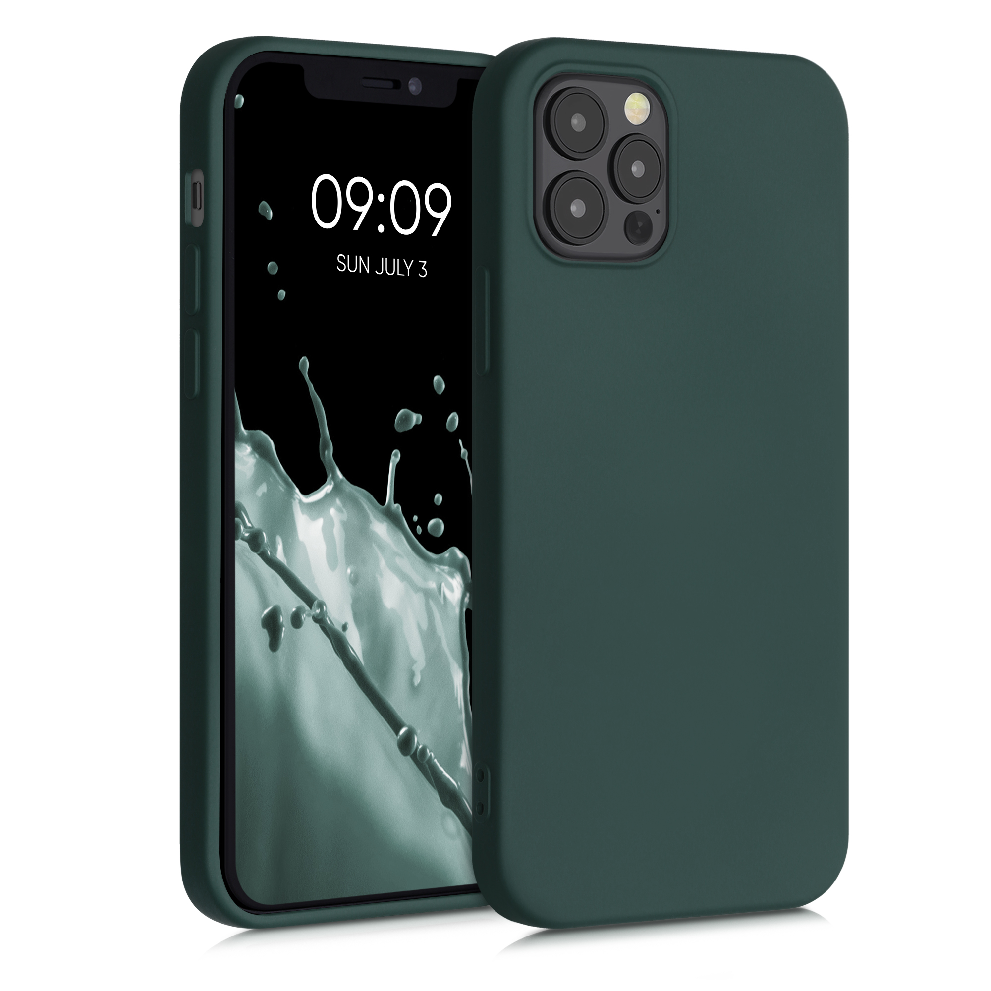 Kryt na mobil kwmobile iPhone 12 / iPhone 12 Pro Case - mechově zelená