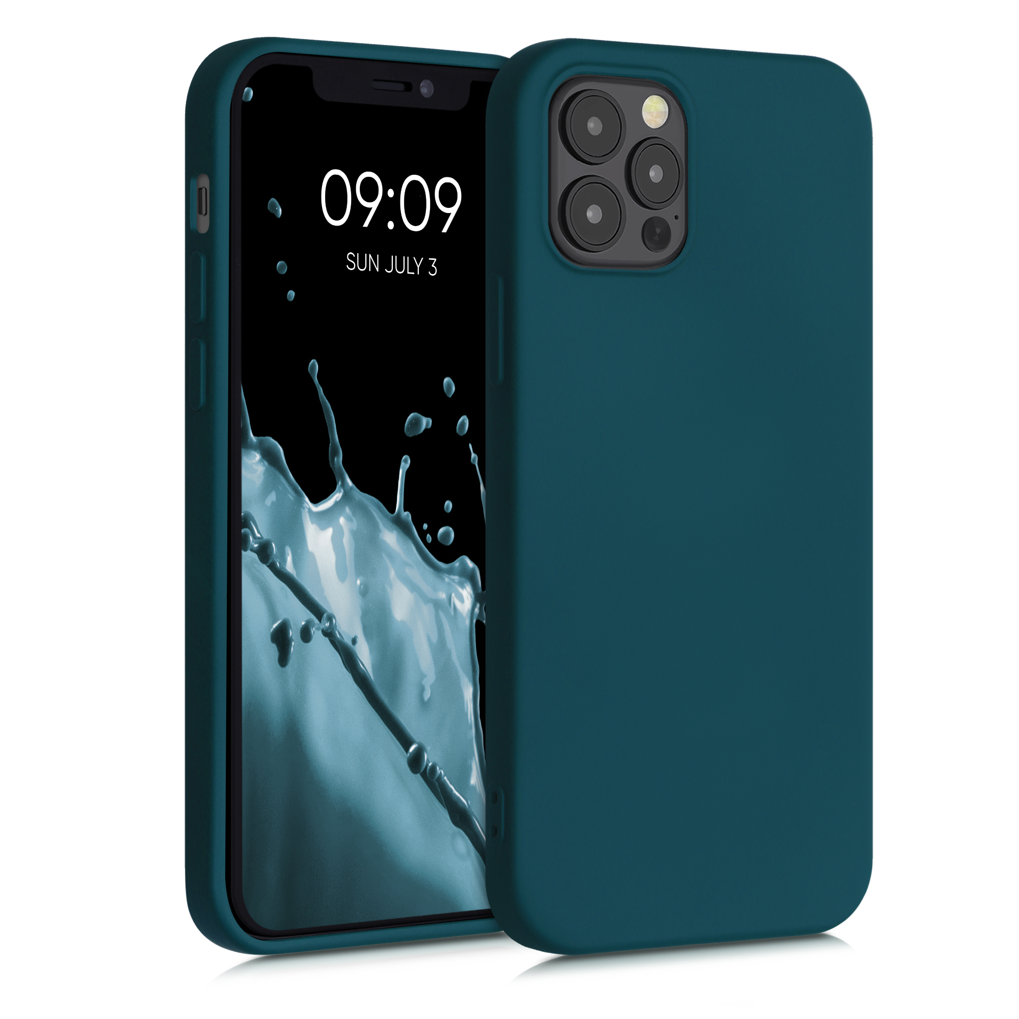 Kryt na mobil kwmobile iPhone 12 / iPhone 12 Pro Case - matná petrolejová