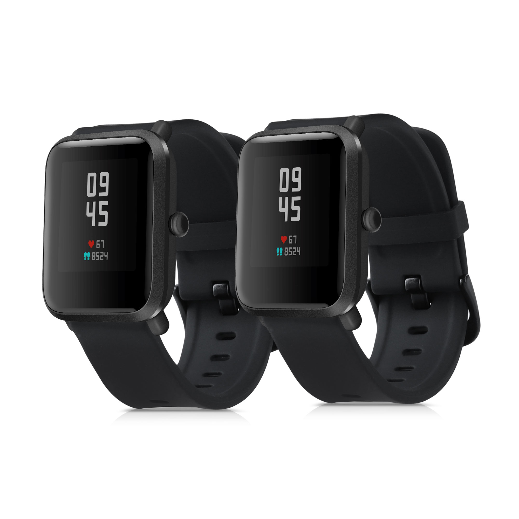 Sada 2 řemínků pro Huami Amazfit Bip S / Bip S Lite kwmobile - černá