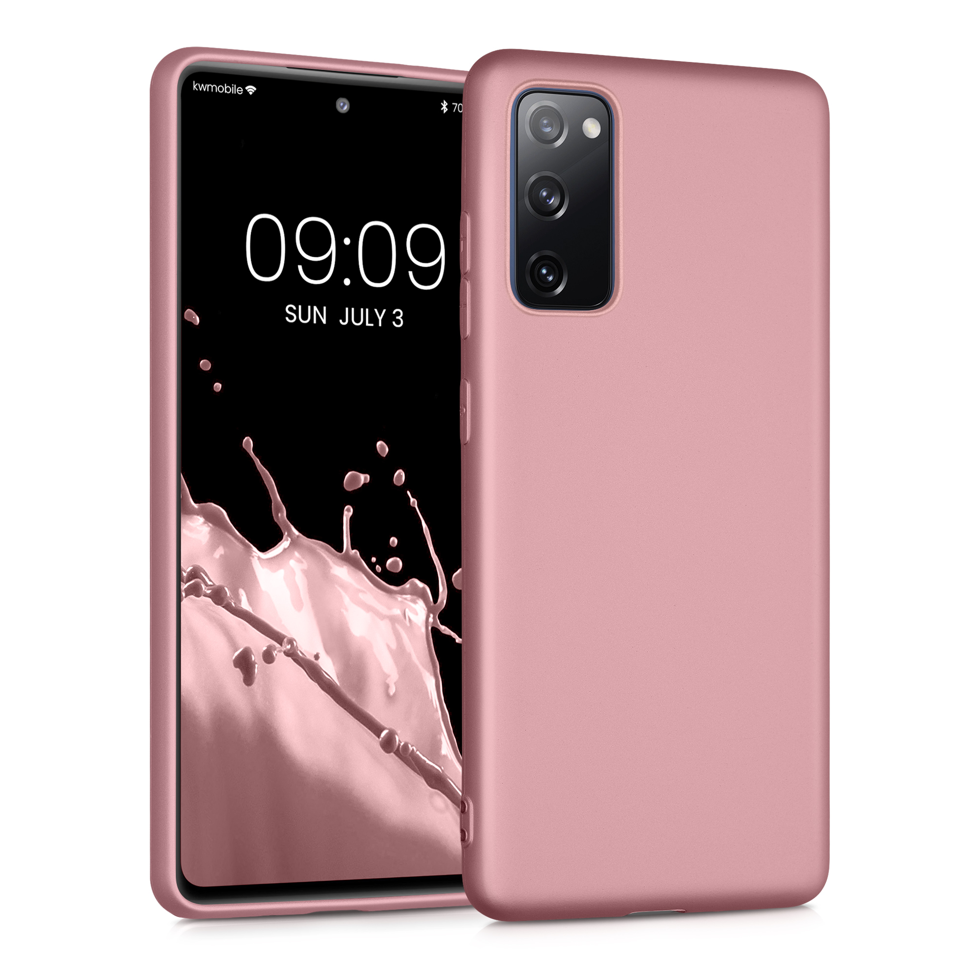 Metalický kryt na mobil Samsung Galaxy S20 FE kwmobile metalicky rose gold