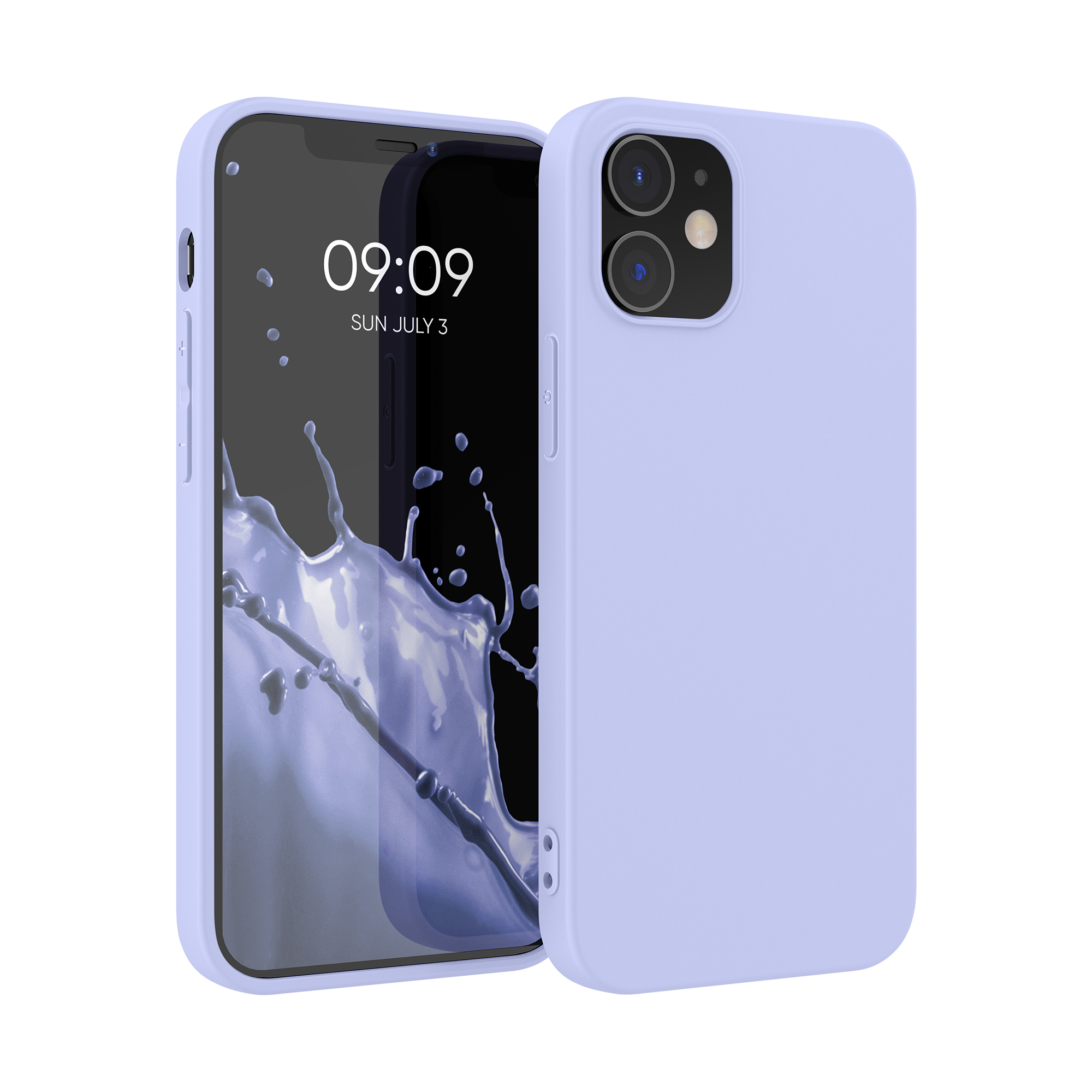 Silikonový kryt kwmobile pro iPhone 12 / iPhone 12 Pro - světle levandulová