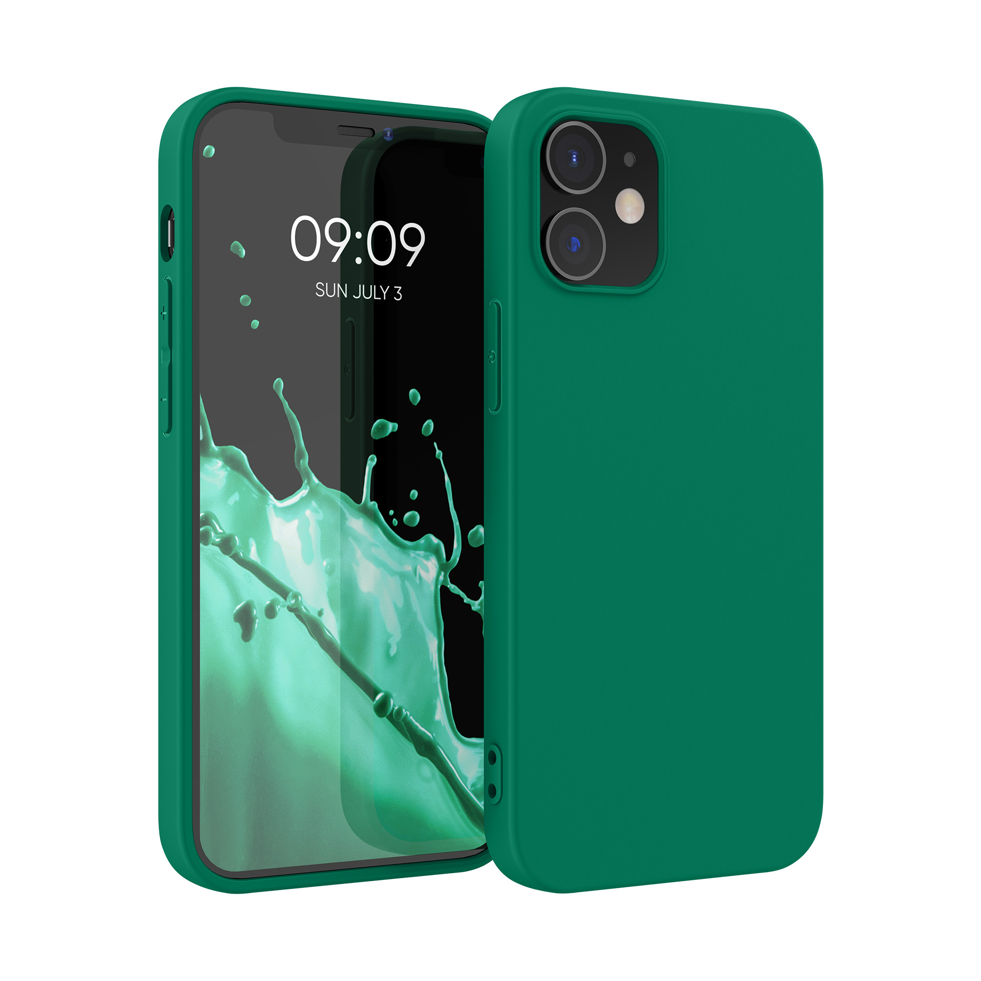 Kryt na mobil kwmobile iPhone 12 / iPhone 12 Pro - smaragdově zelená