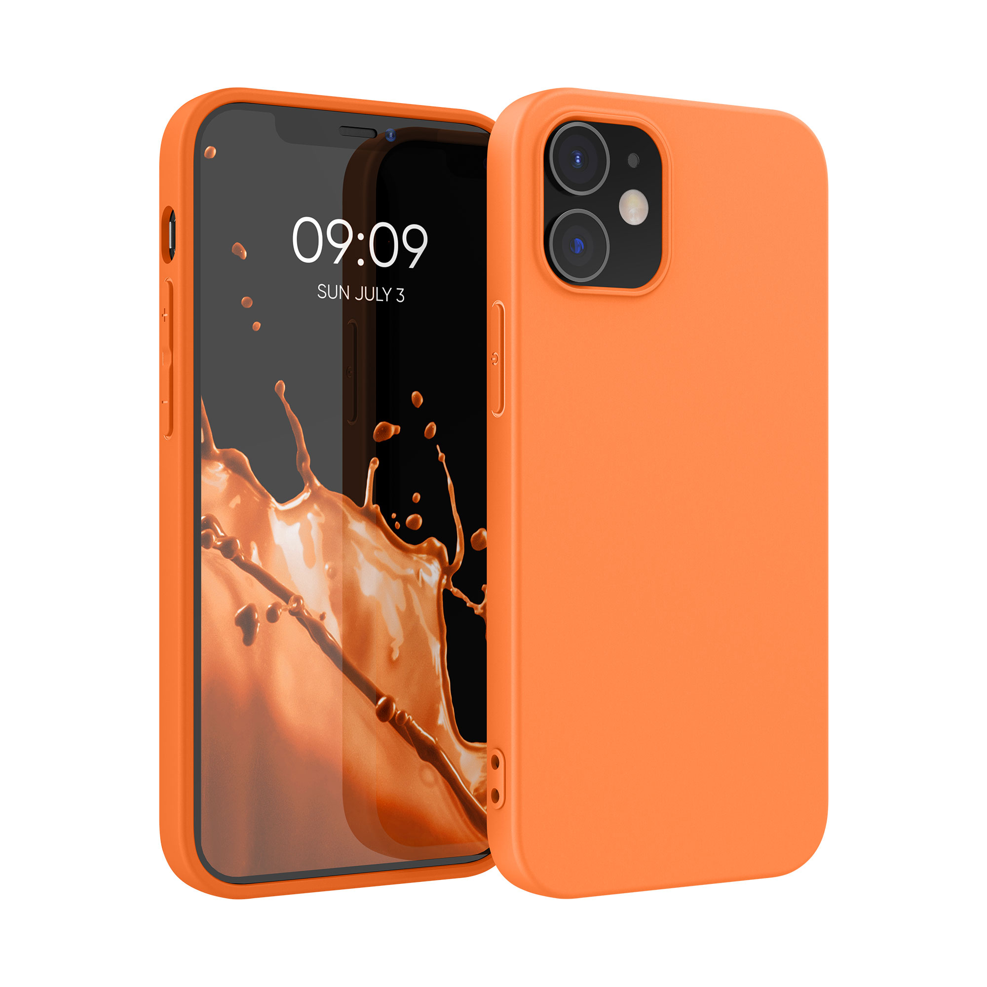 Kryt na mobil kwmobile iPhone 12 / iPhone 12 Pro - ovocně oranžová