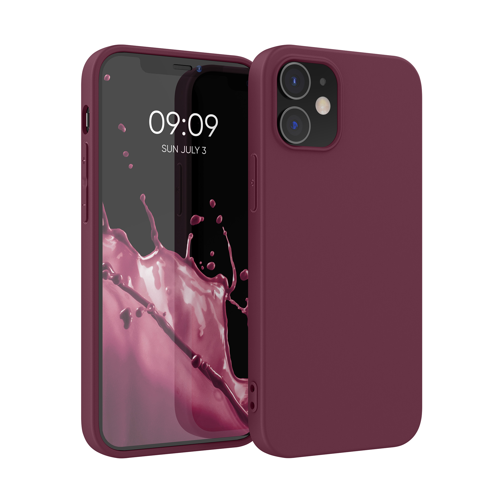 Silikonový kryt kwmobile pro iPhone 12 / iPhone 12 Pro - tawny červená