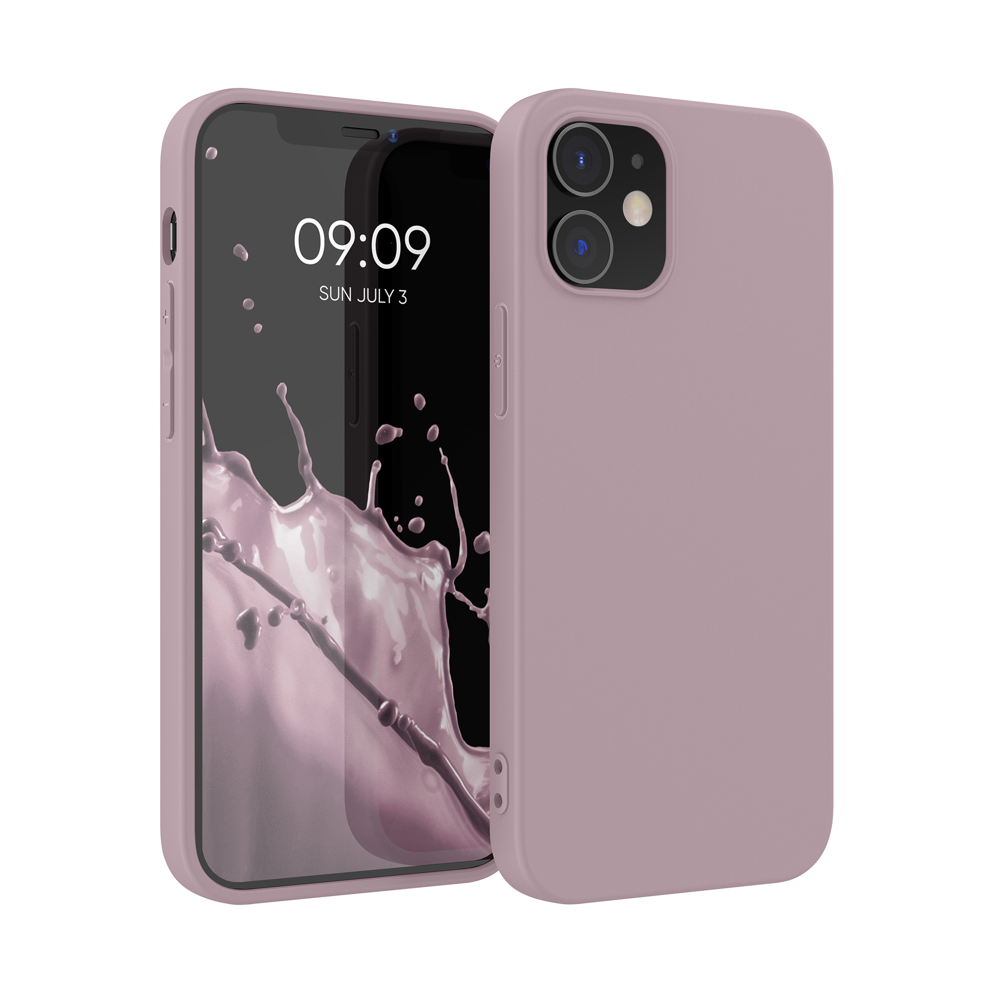 Silikonový kryt kwmobile pro iPhone 12 / iPhone 12 Pro - nude lila