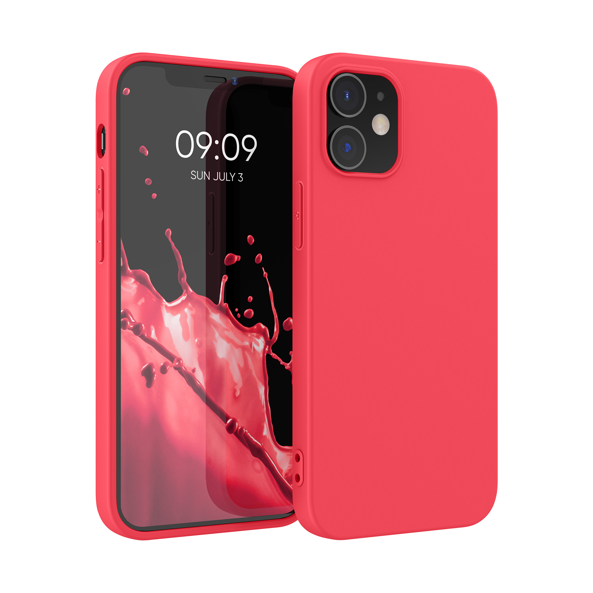 Silikonový kryt kwmobile pro iPhone 12 / iPhone 12 Pro - výrazná růžová