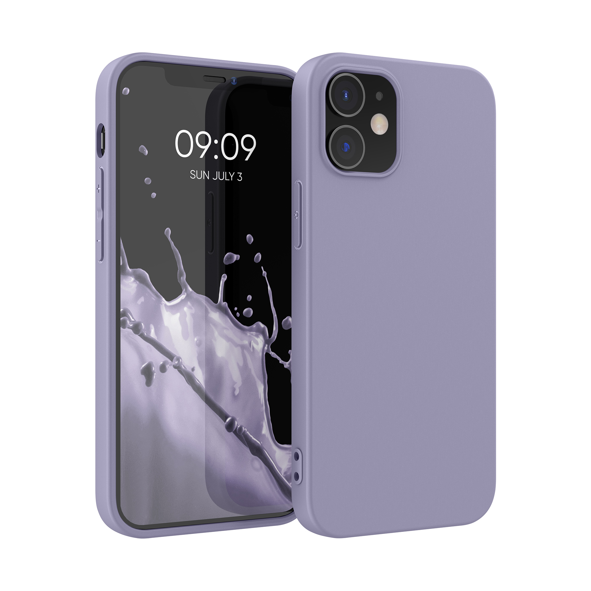 Silikonový kryt kwmobile pro iPhone 12 / iPhone 12 Pro - jemná modro-levandulová