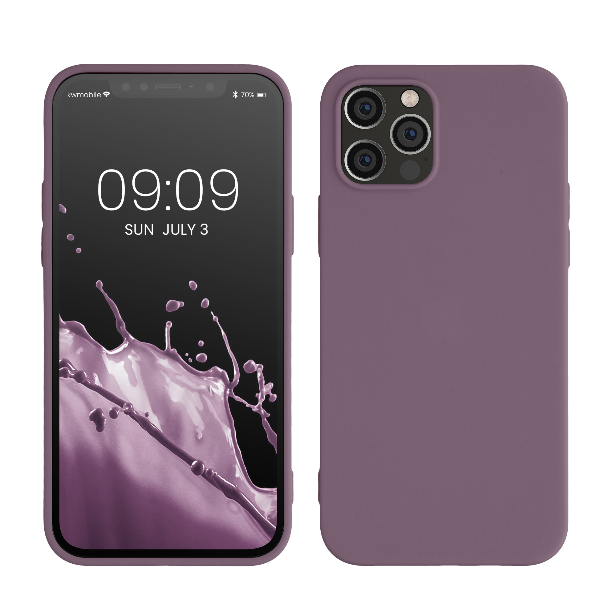 Silikonový kryt kwmobile pro iPhone 12 / iPhone 12 Pro - světlá iris