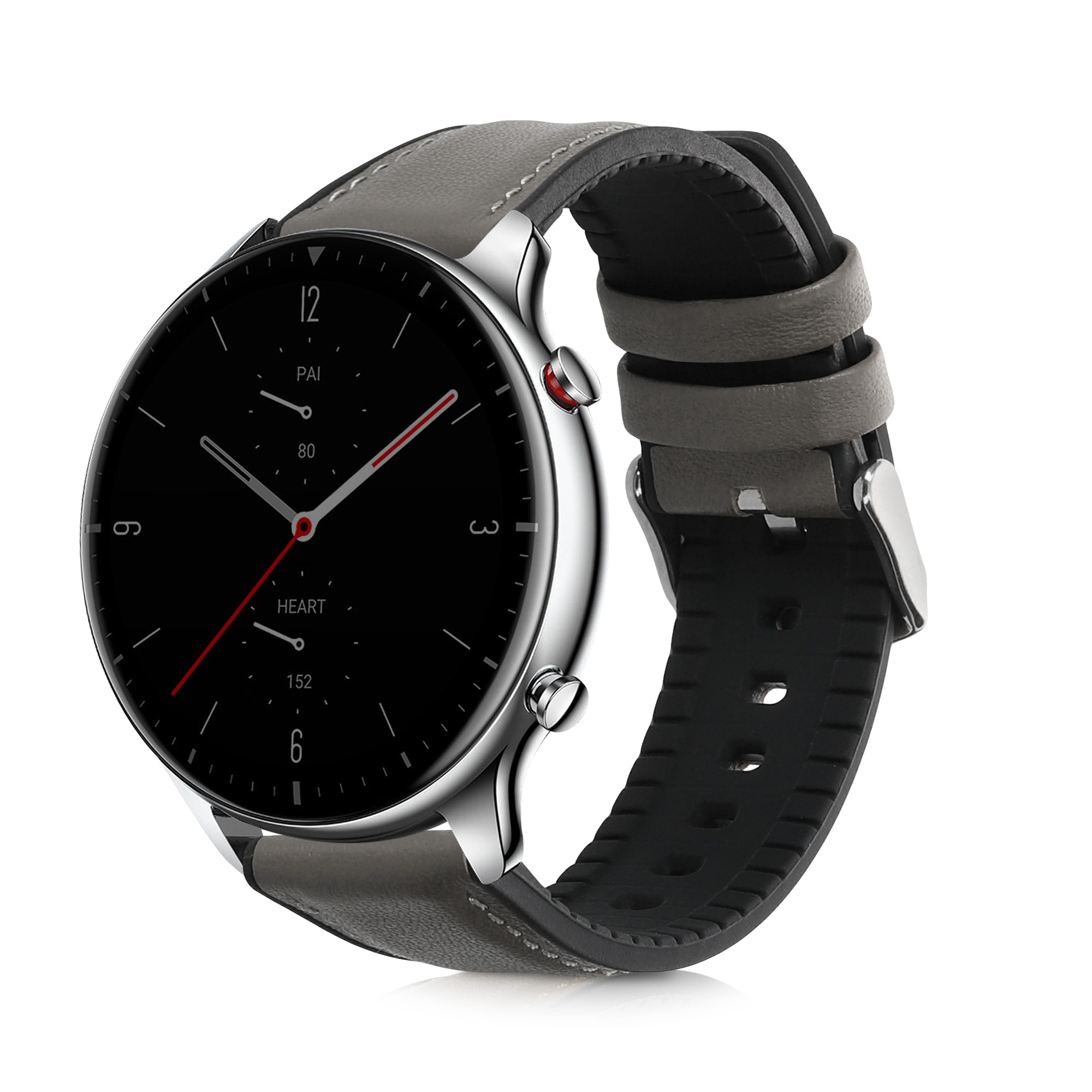 Řemínek pro Huami Amzfit GTR (47mm) / GTR 2 / GTR 3 / GTR 4 kwmobile silikonové - šedá