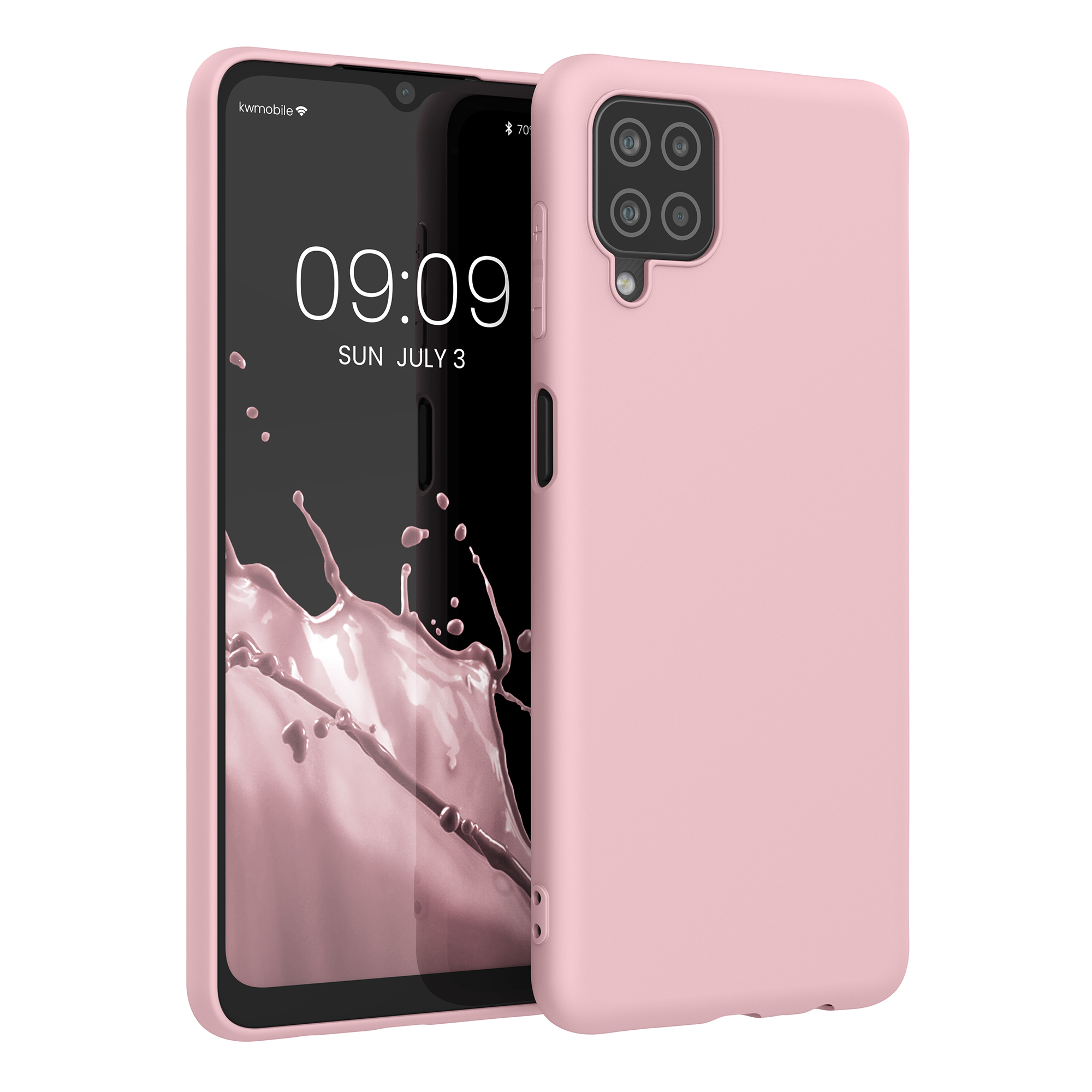 Kryt na mobil Samsung Galaxy A12 kwmobile TPU vintage růžový