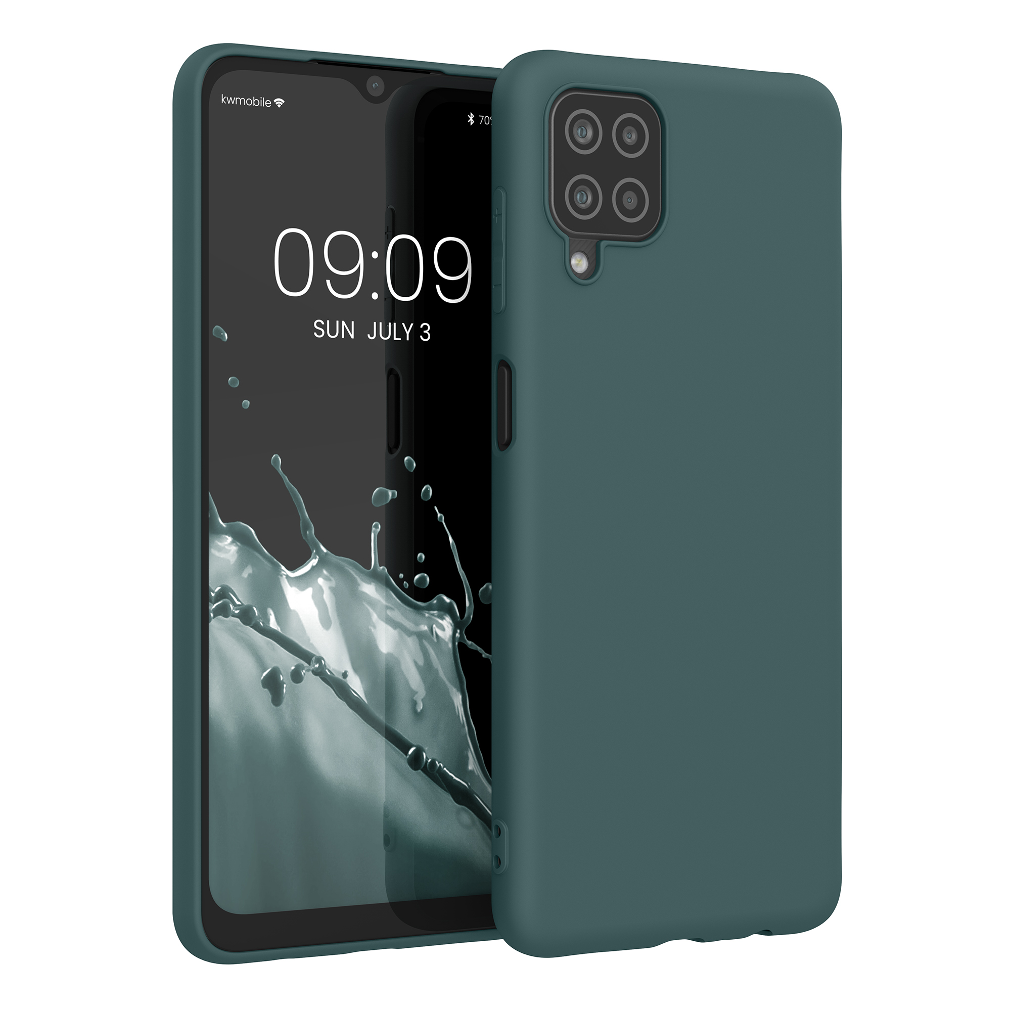 Kryt na mobil Samsung Galaxy A12 kwmobile TPU modrozelený