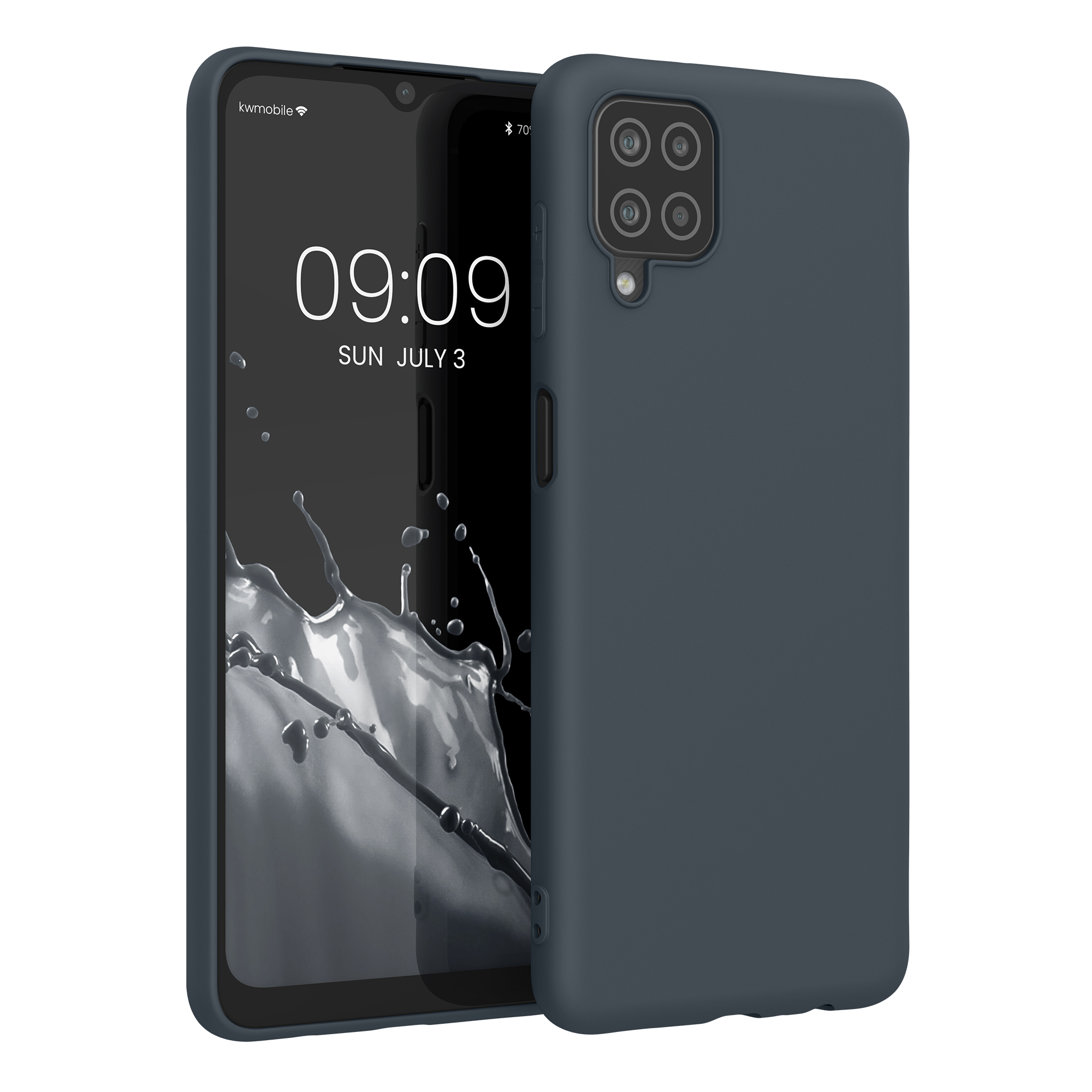 Kryt na mobil Samsung Galaxy A12 kwmobile TPU borůvkově modrý