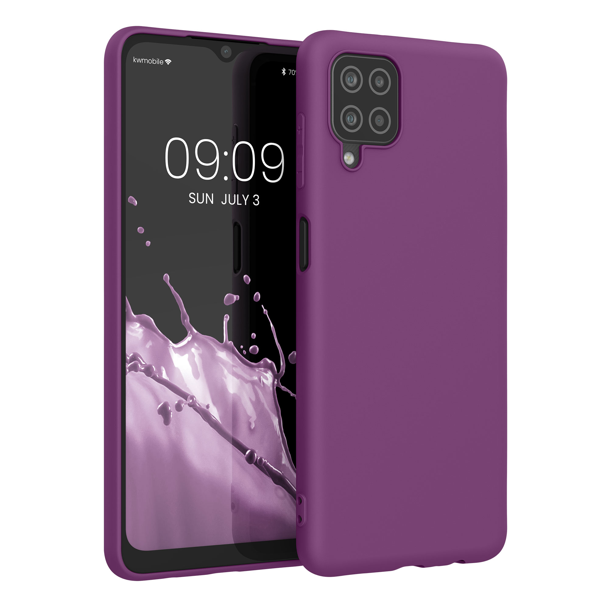 Kryt na mobil Samsung Galaxy A12 kwmobile TPU purpurově fialový