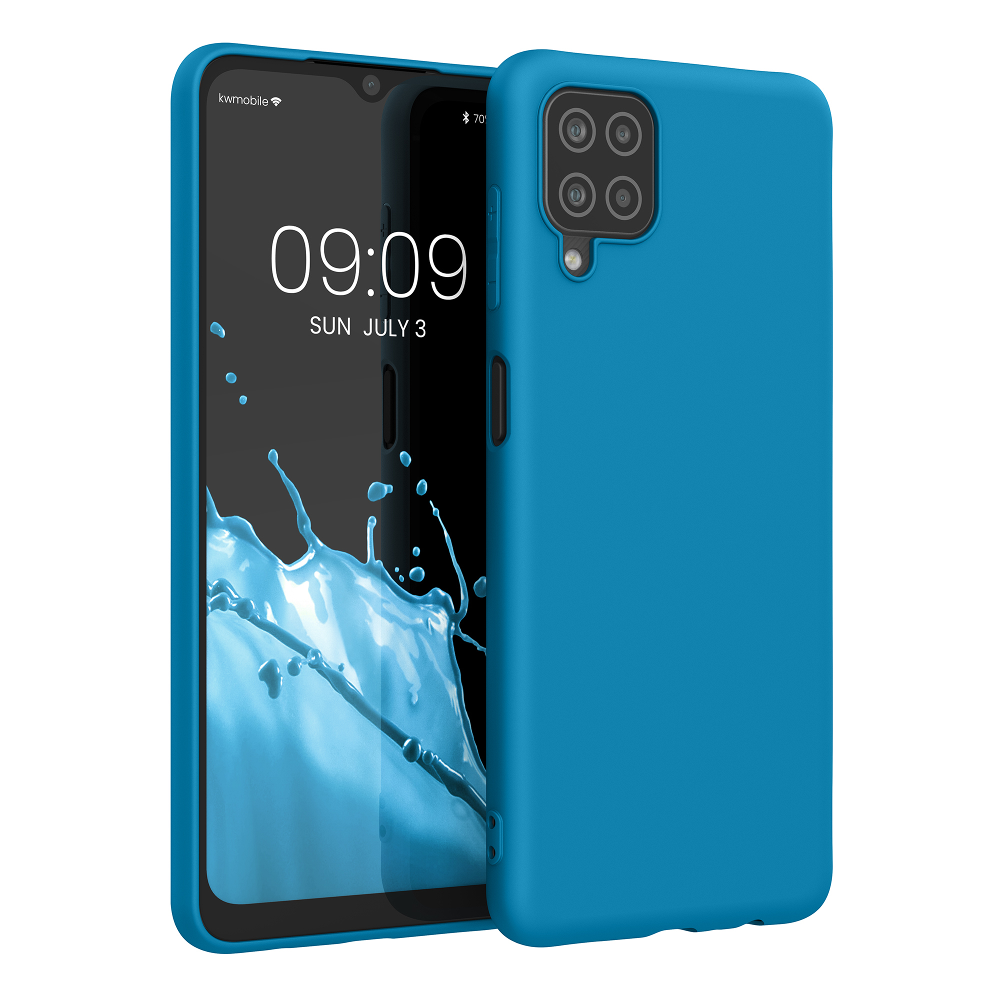 Kryt na mobil Samsung Galaxy A12 kwmobile TPU karibsky modrý