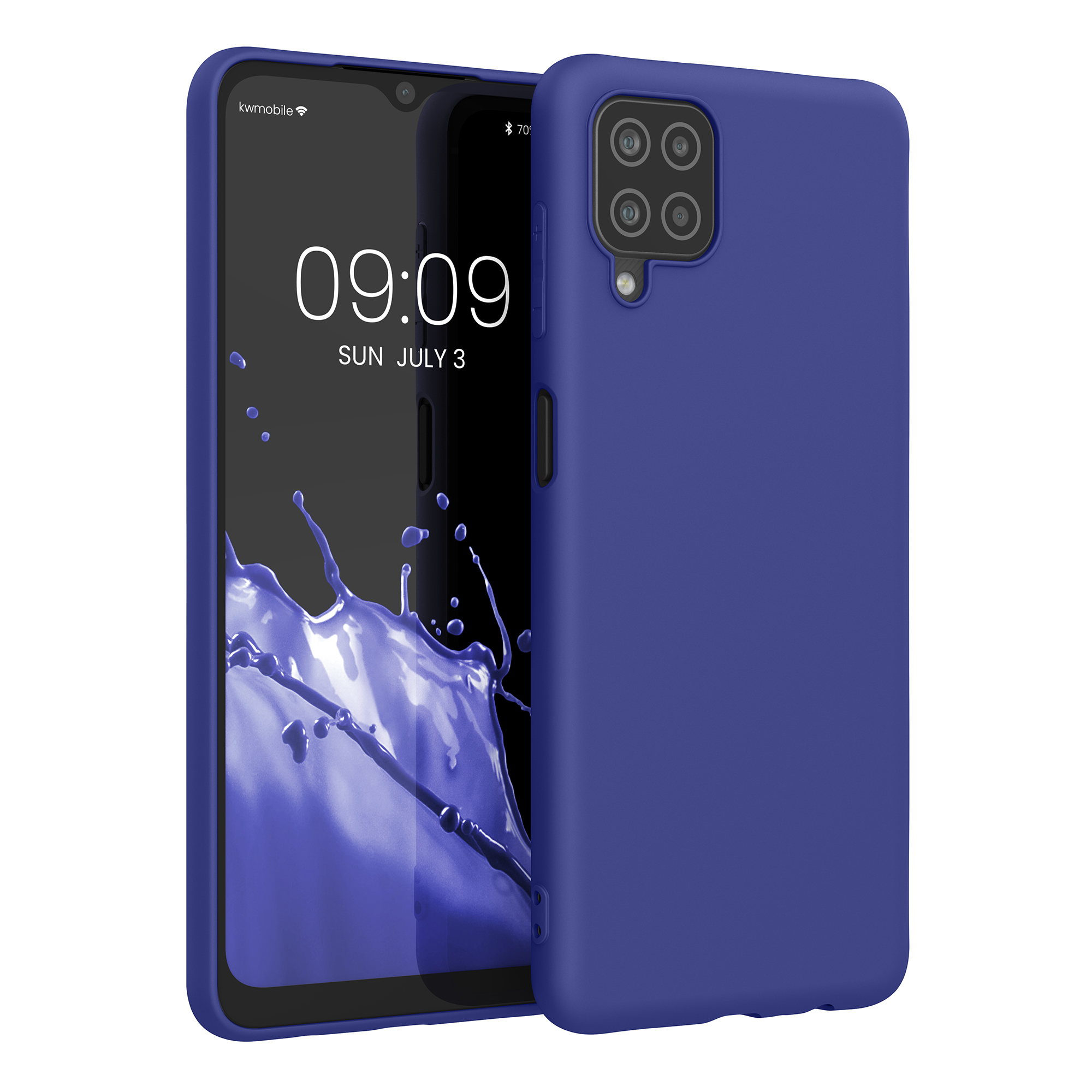 Kryt na mobil Samsung Galaxy A12 kwmobile TPU modrofialový