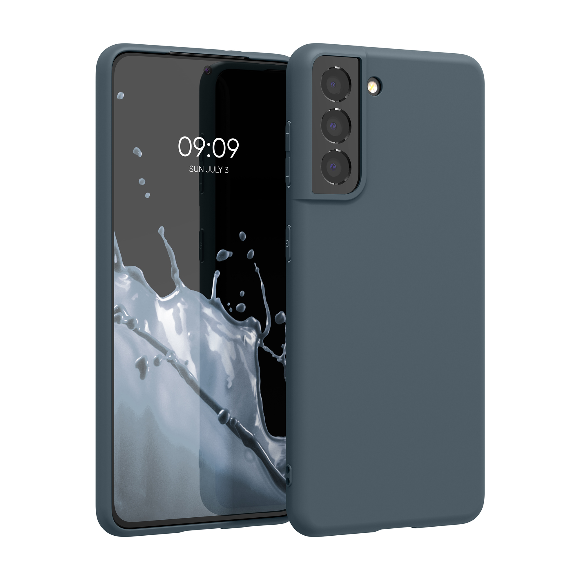 Kryt na mobil Galaxy S21 kwmobile Soft Cover tmavě šedá Dark Slate