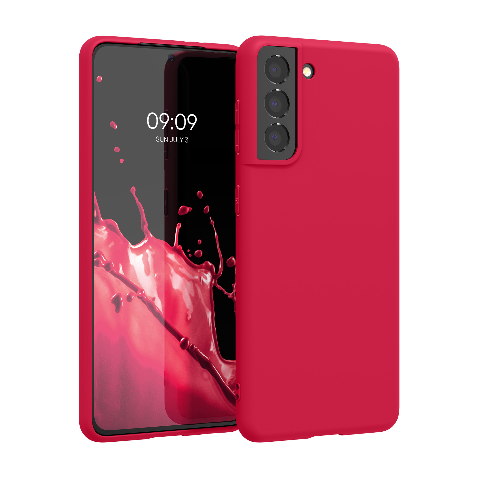 Kryt na mobil Samsung Galaxy S21 kwmobile TPU neonově růžový