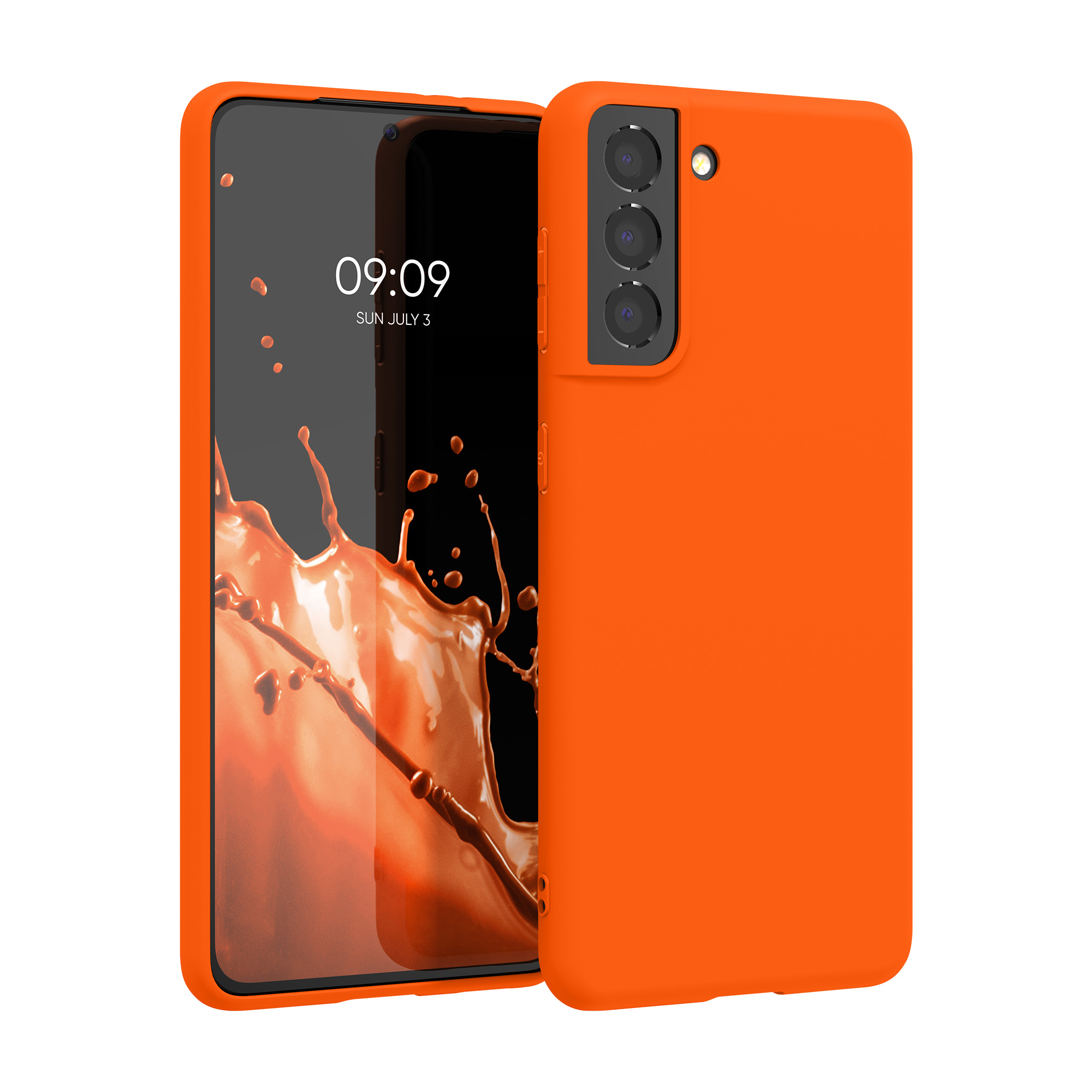 Kryt na mobil Samsung Galaxy S21 kwmobile TPU Neon Orange