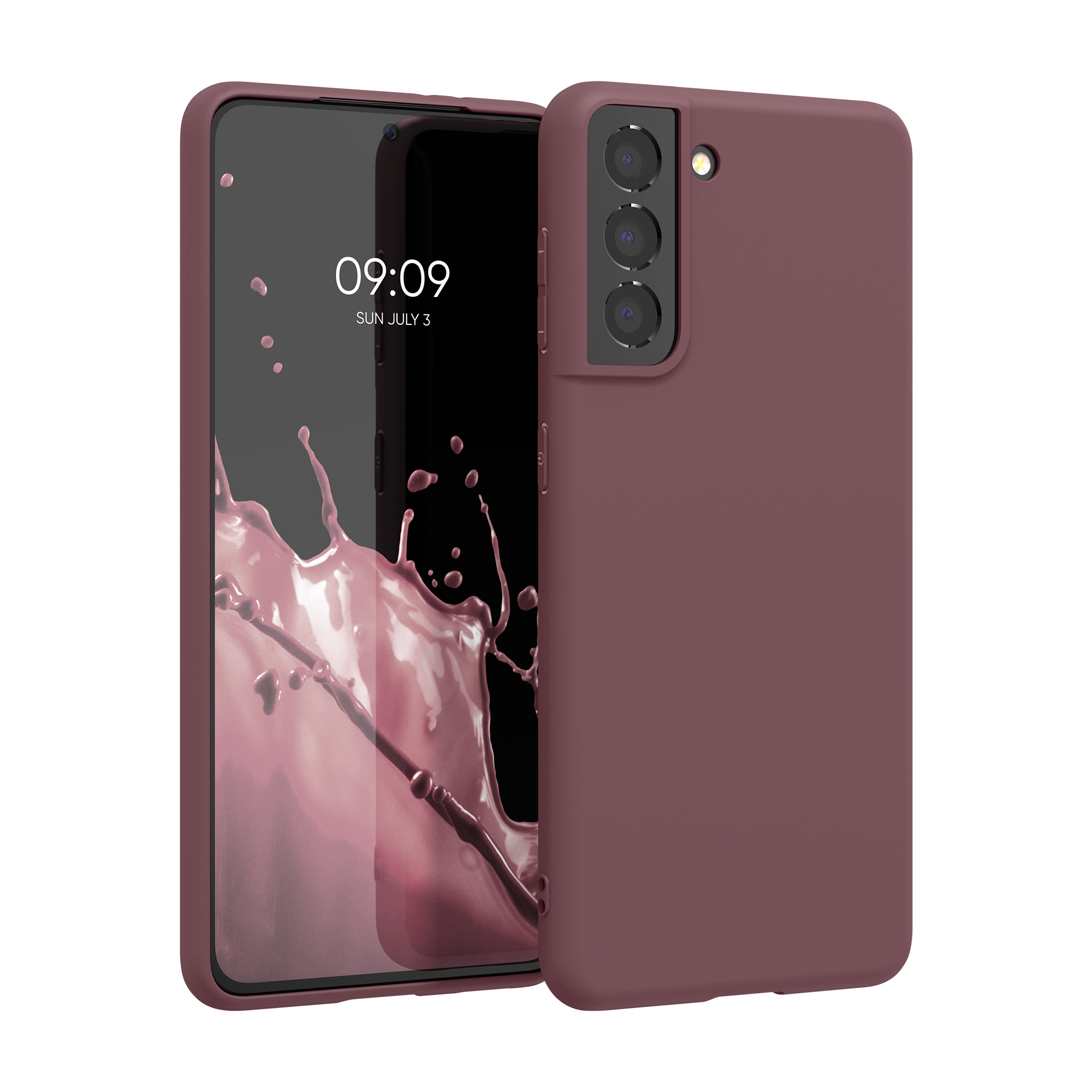 Kryt na mobil Samsung Galaxy S21 kwmobile TPU hroznově fialový