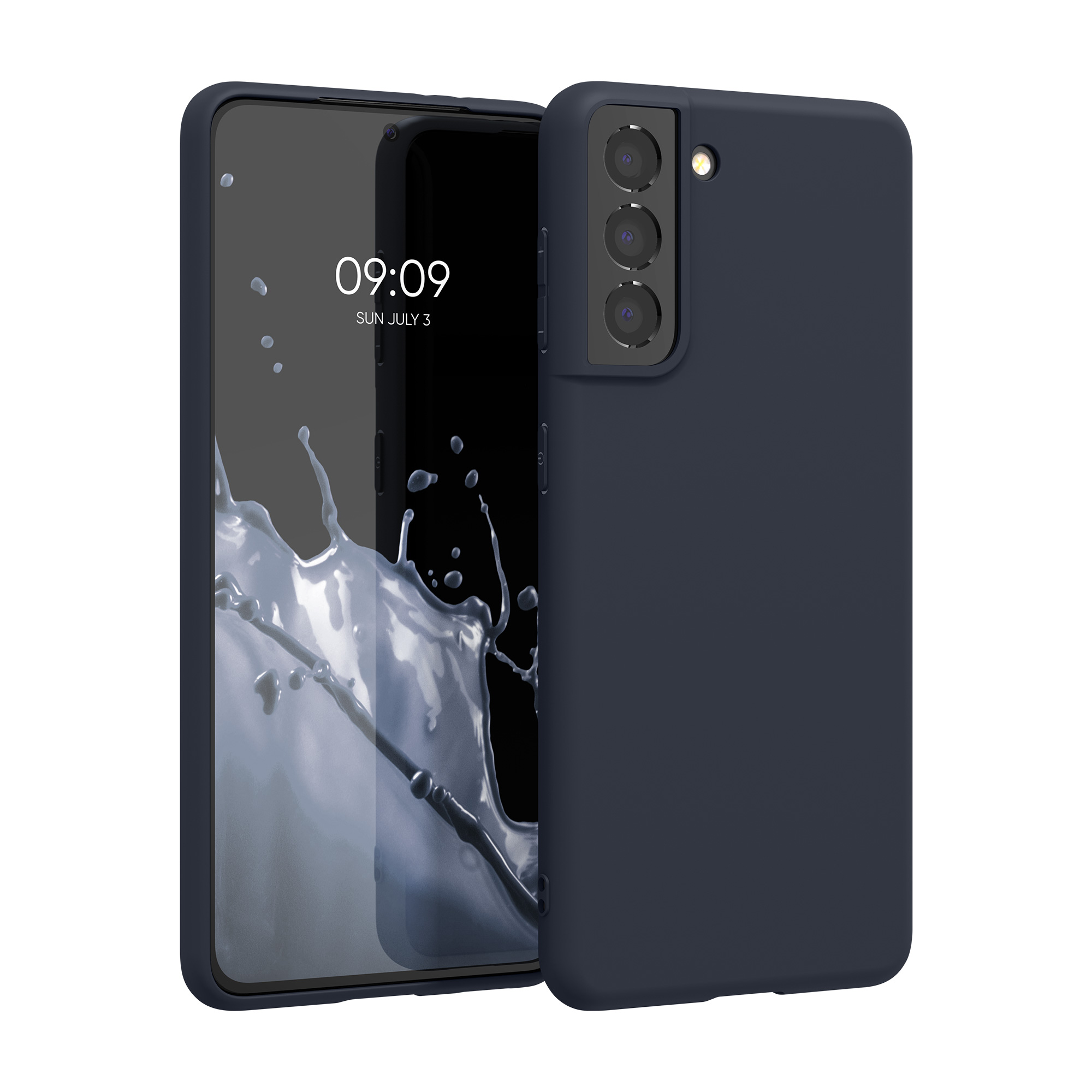Kryt na mobil Samsung Galaxy S21 kwmobile TPU tmavě modrý