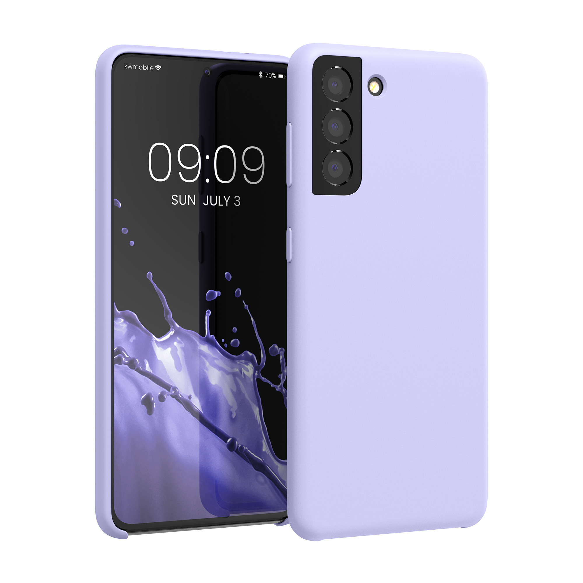 Kryt na mobil Samsung Galaxy S21 kwmobile TPU světle levandulový