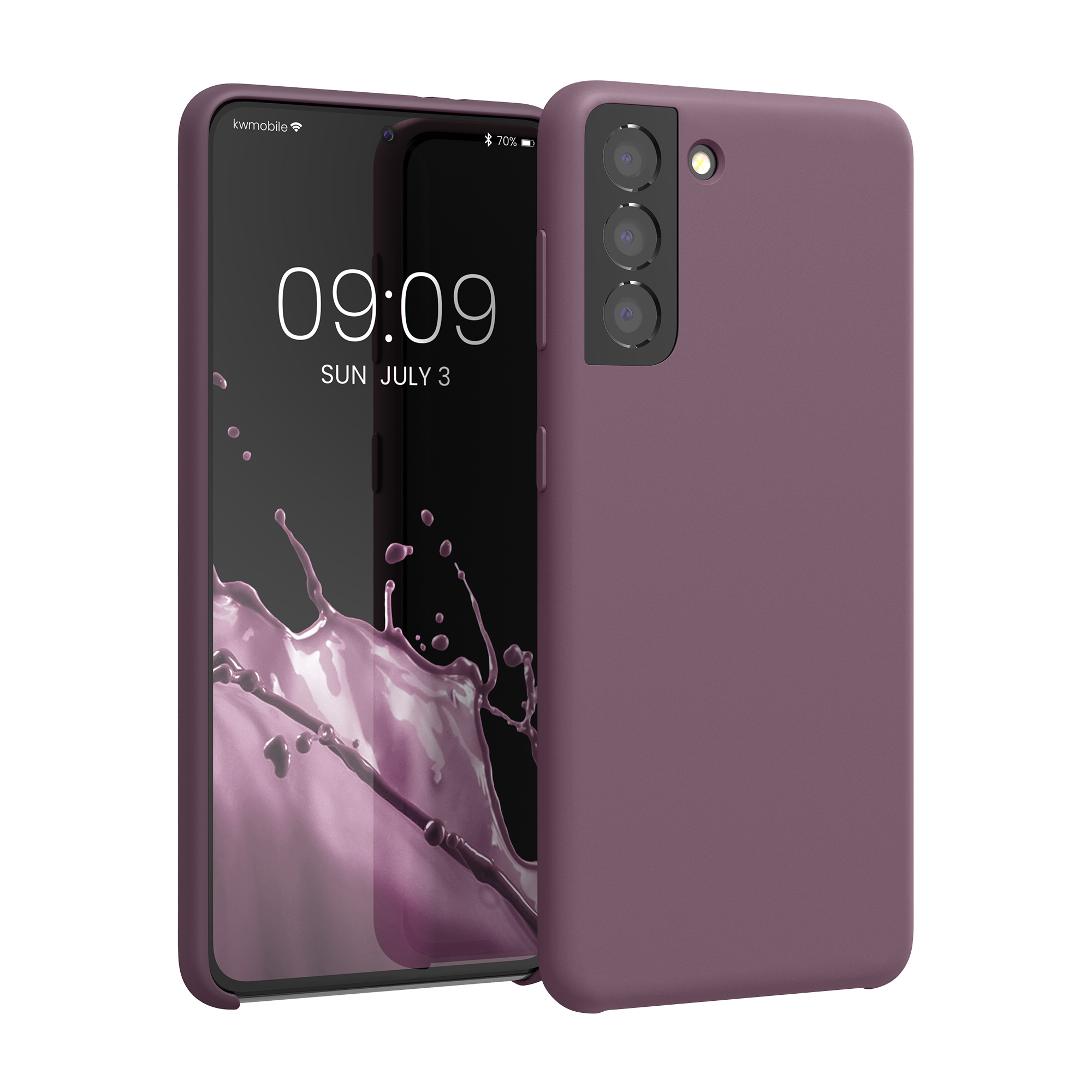 Kryt na mobil Samsung Galaxy S21 kwmobile TPU hroznově fialový