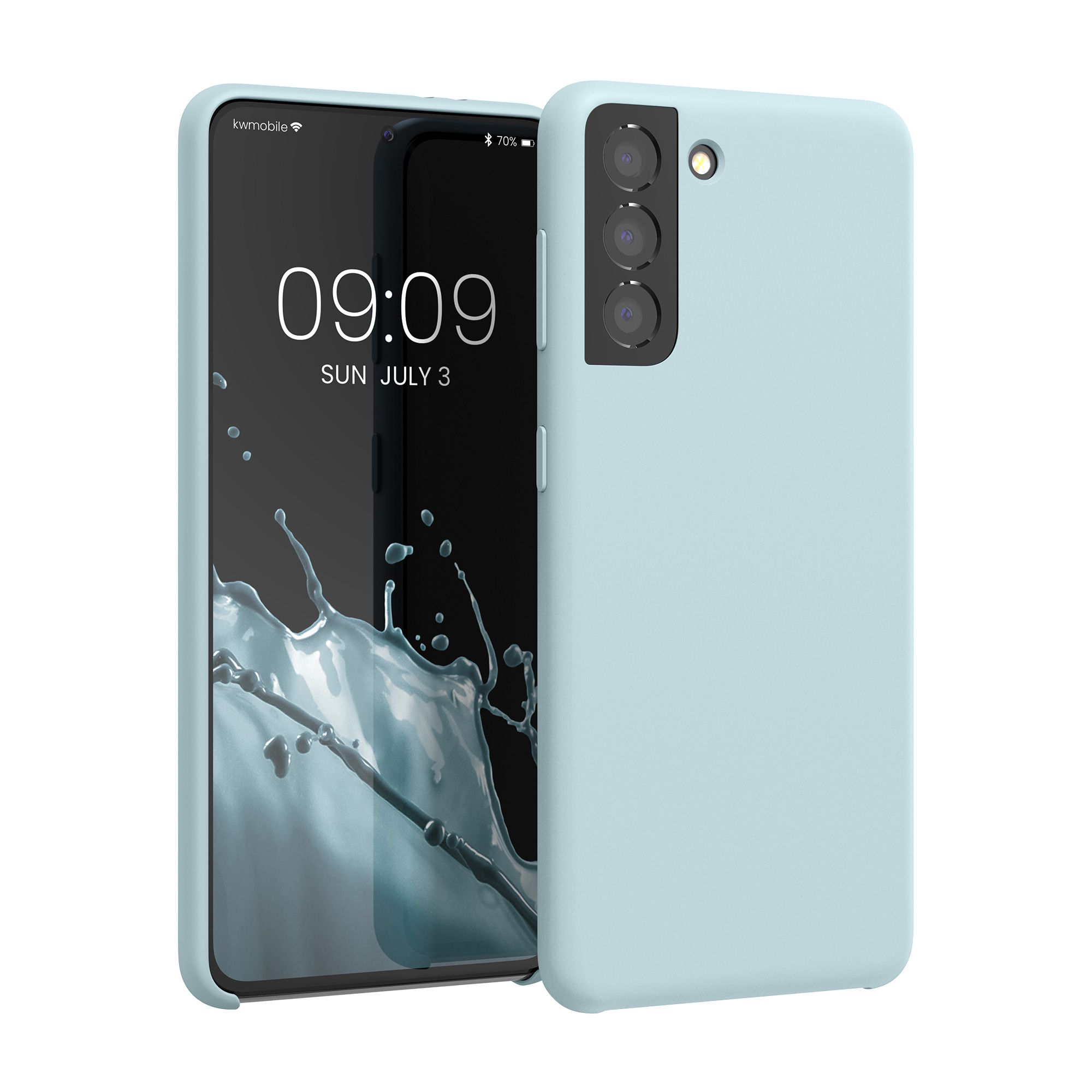 Kryt na mobil Samsung Galaxy S21 kwmobile TPU mintový