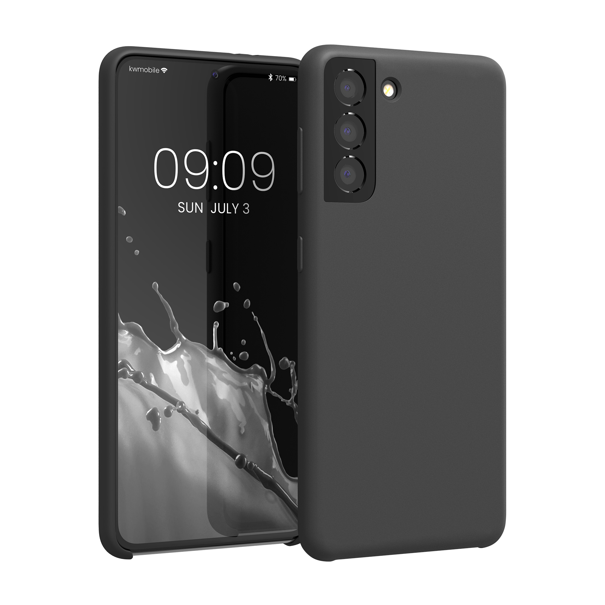 Kryt na mobil Galaxy S21 kwmobile Soft Cover matná černá