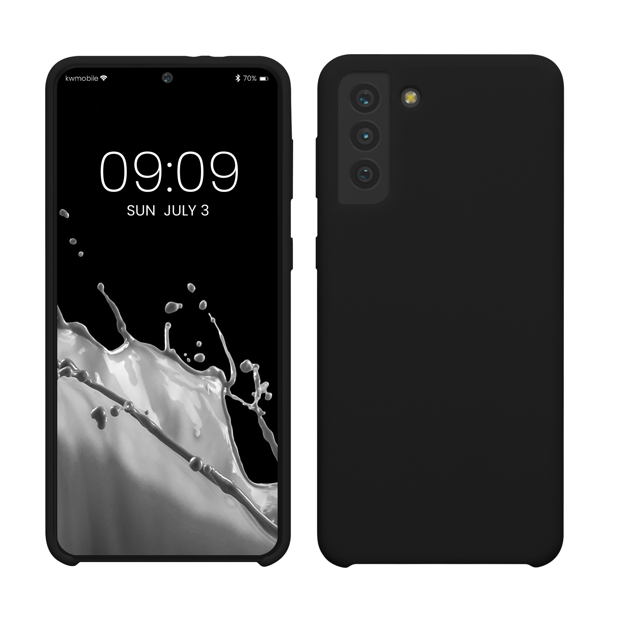 Kryt na mobil Galaxy S21+ kwmobile Soft Cover černá